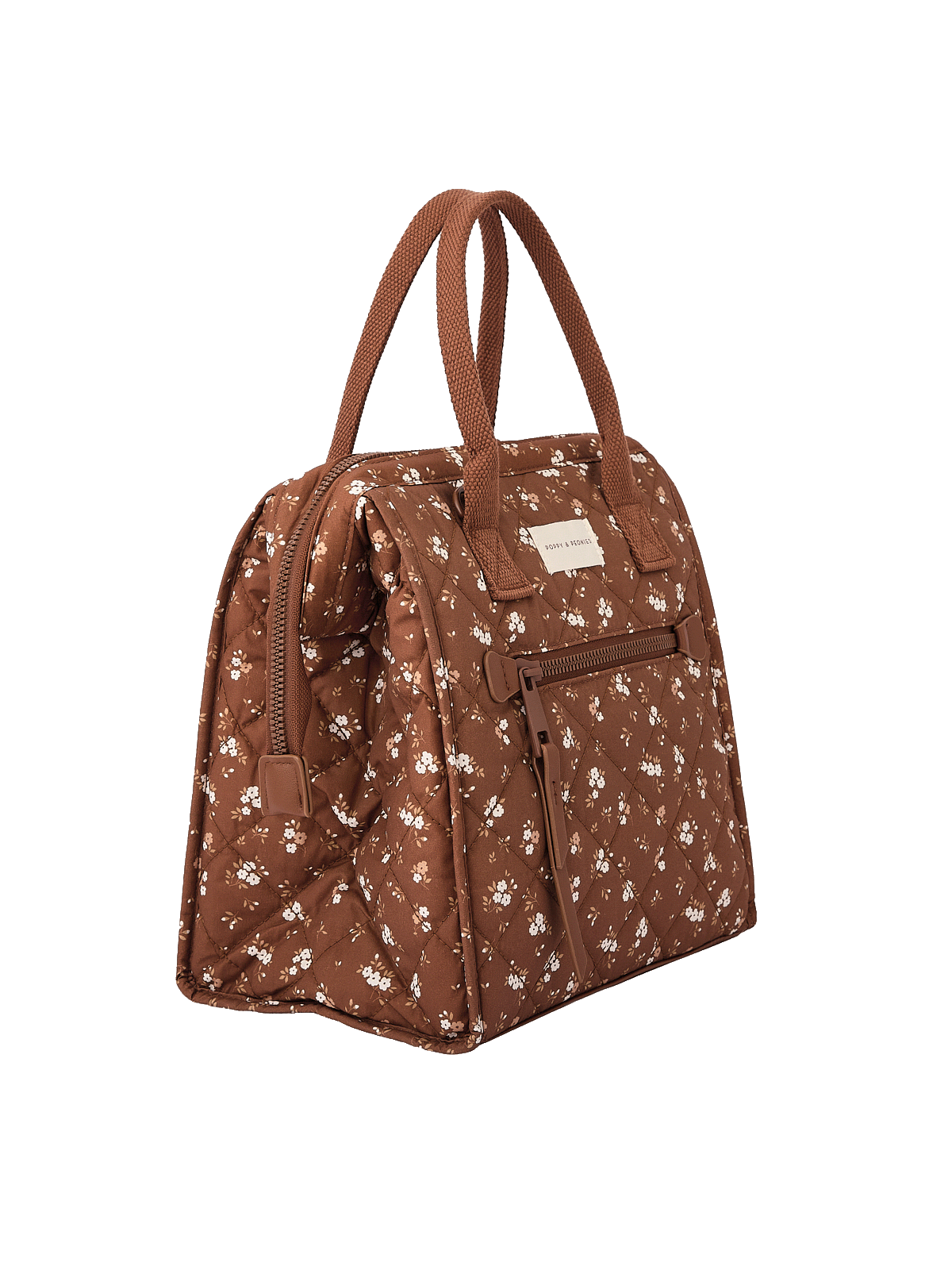 The Lunch Bag Brown Floral