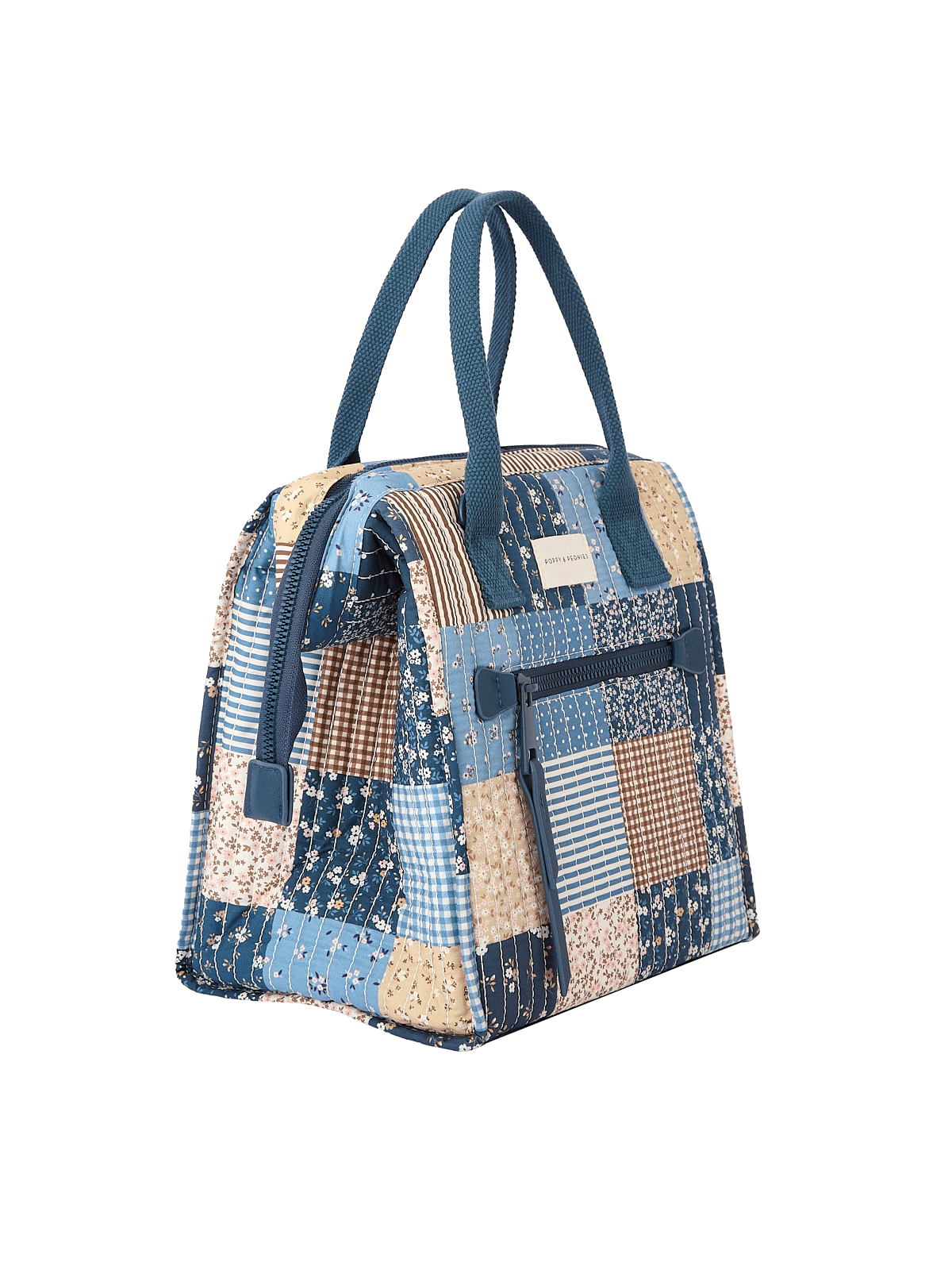 The Lunch Bag Navy Patchwork