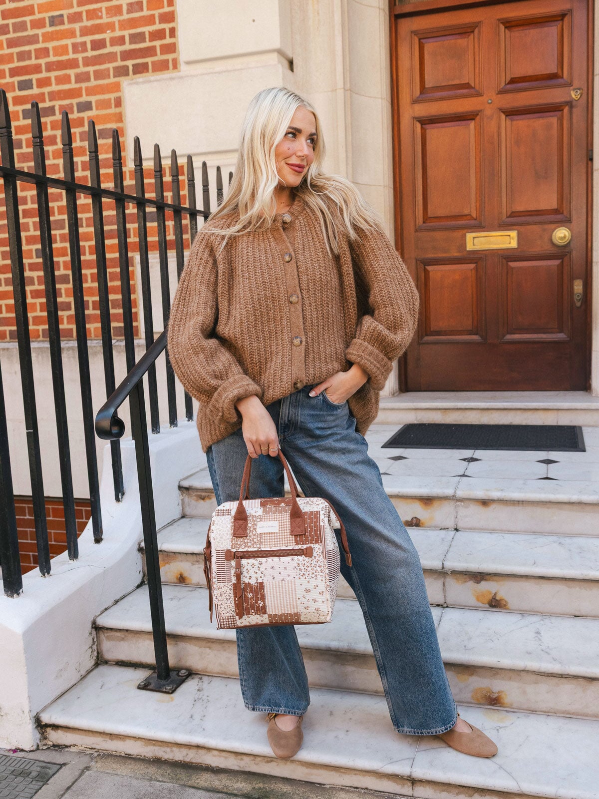 The Lunch Bag Brown Patchwork