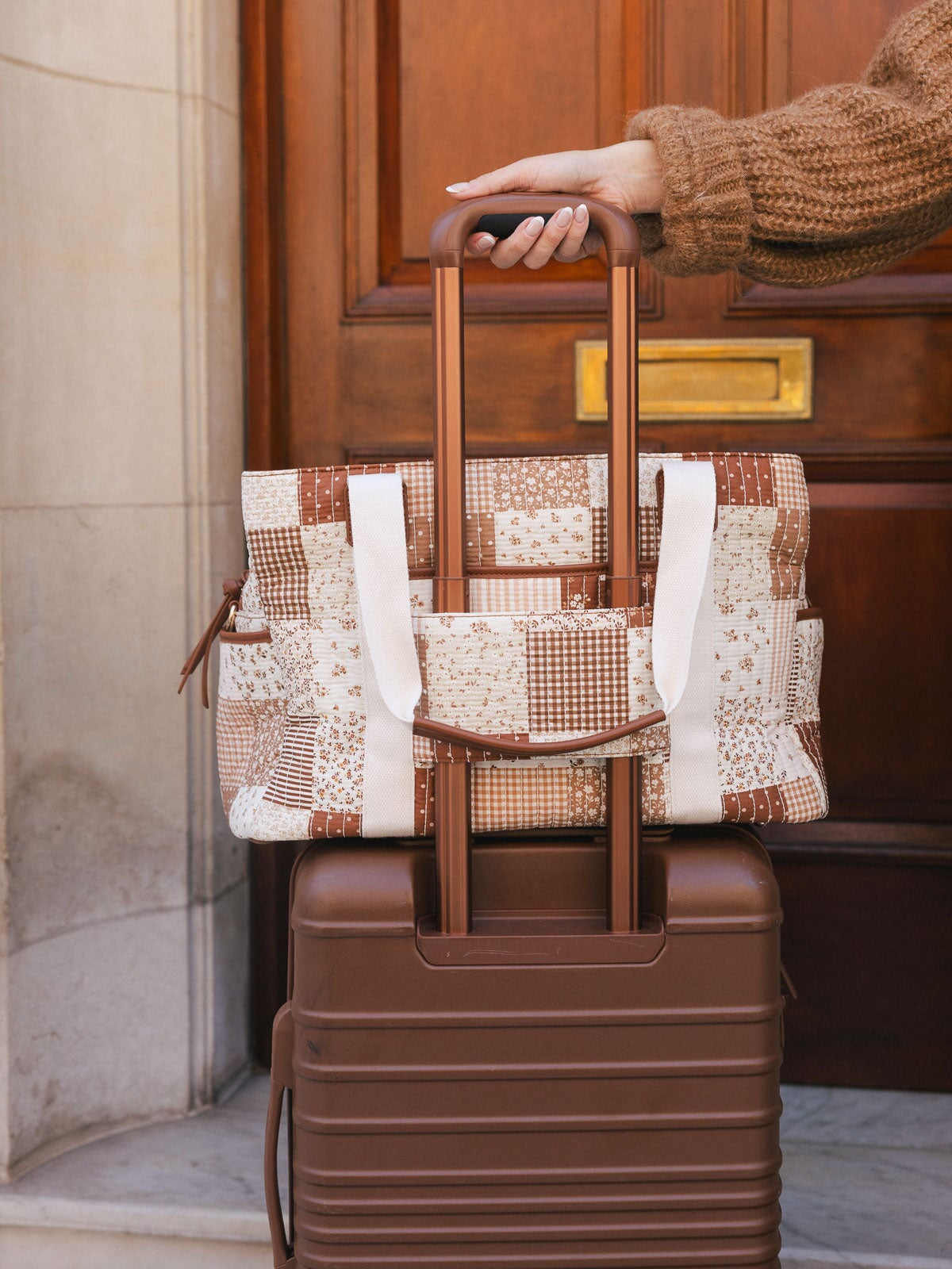 Mini Voyager Brown Patchwork