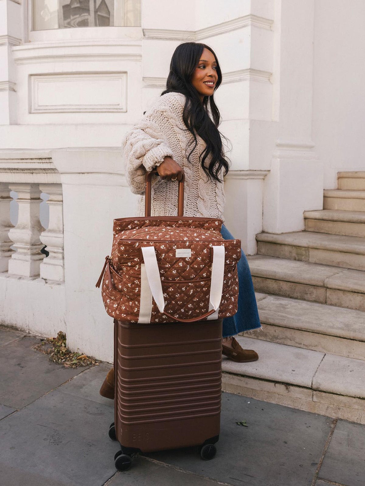 Mini Voyager Brown Floral