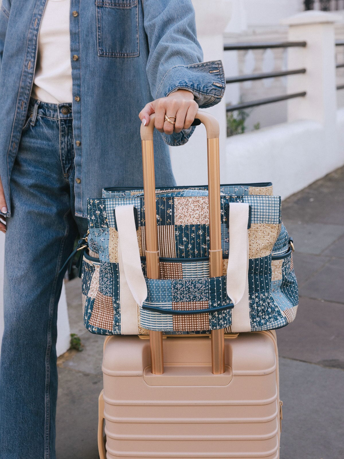 Mini Voyager Navy Patchwork