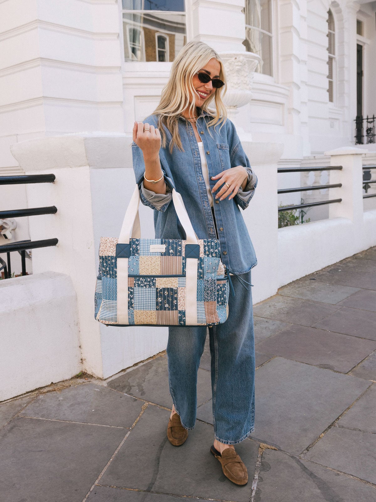 Mini Voyager Navy Patchwork