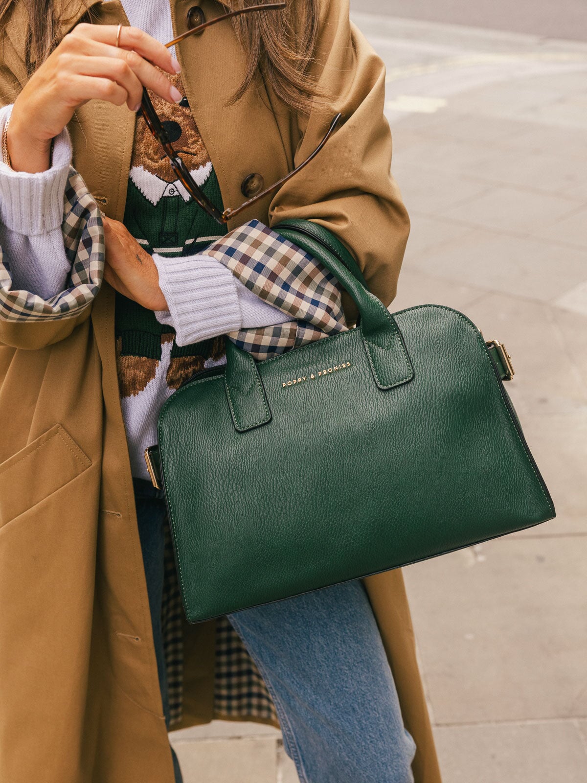 Mini Uptown Tote Heritage Green