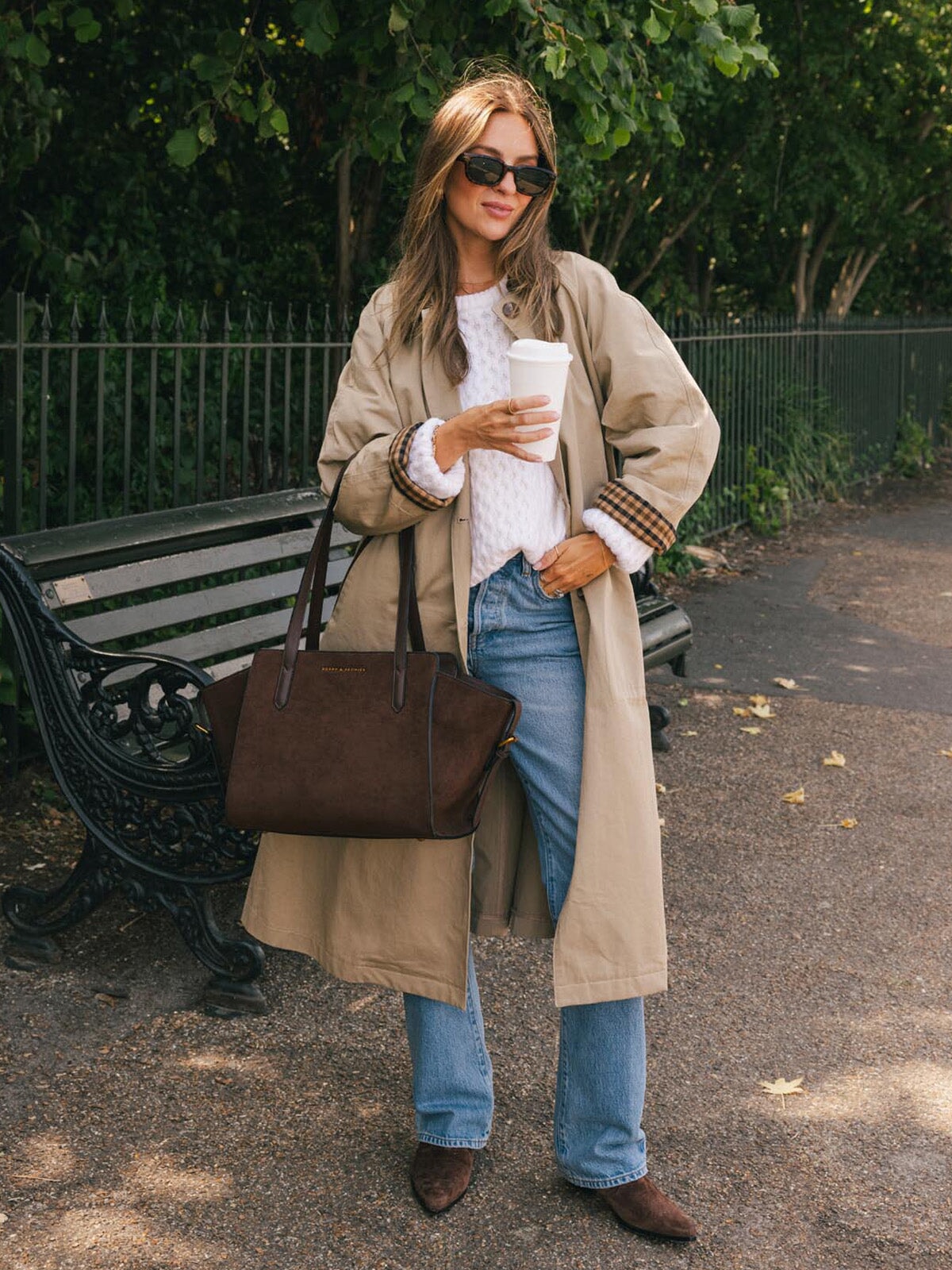 Mini Avenue Tote Espresso Suede