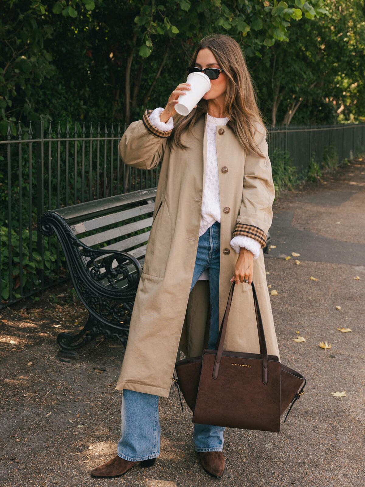 Mini Avenue Tote Espresso Suede