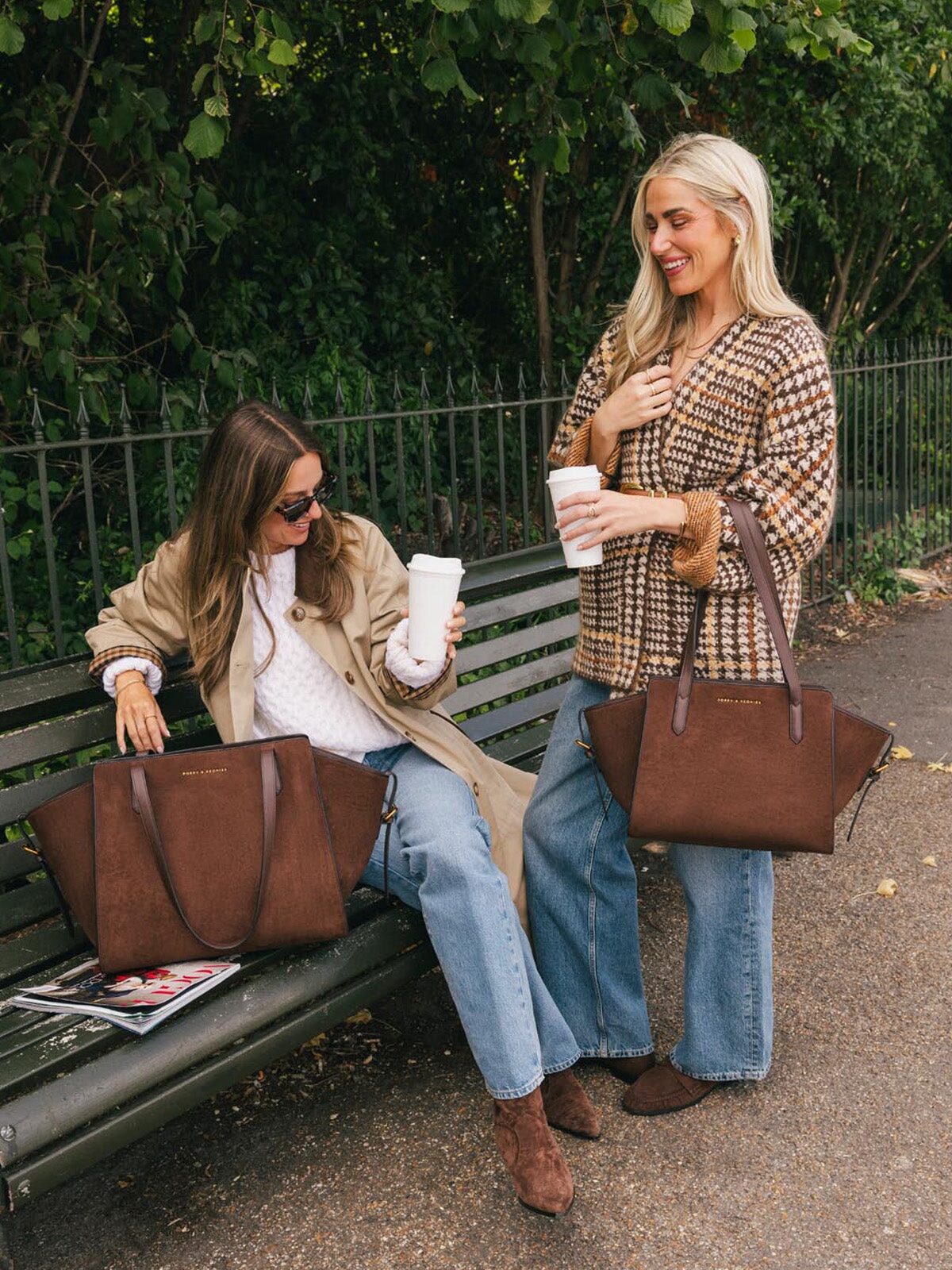 Mini Avenue Tote Espresso Suede