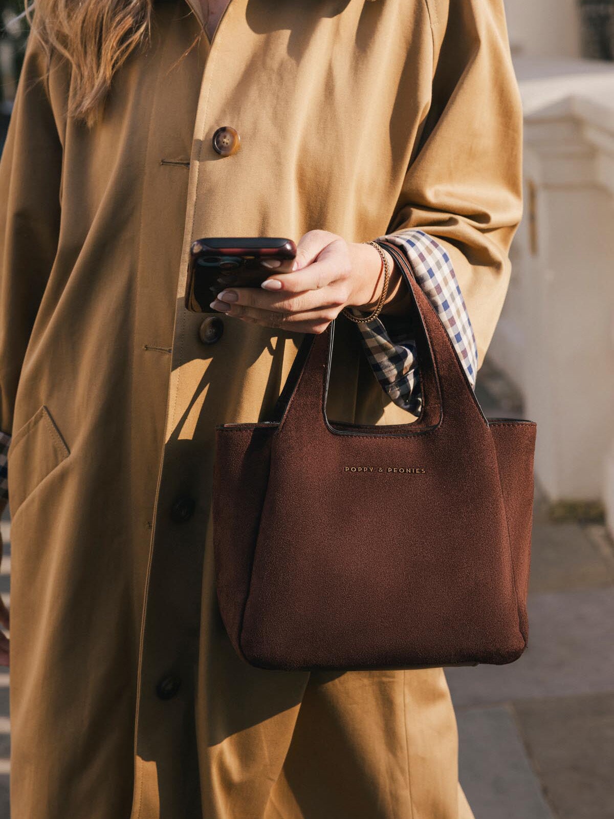 The Pick Me Up Tote Espresso Suede