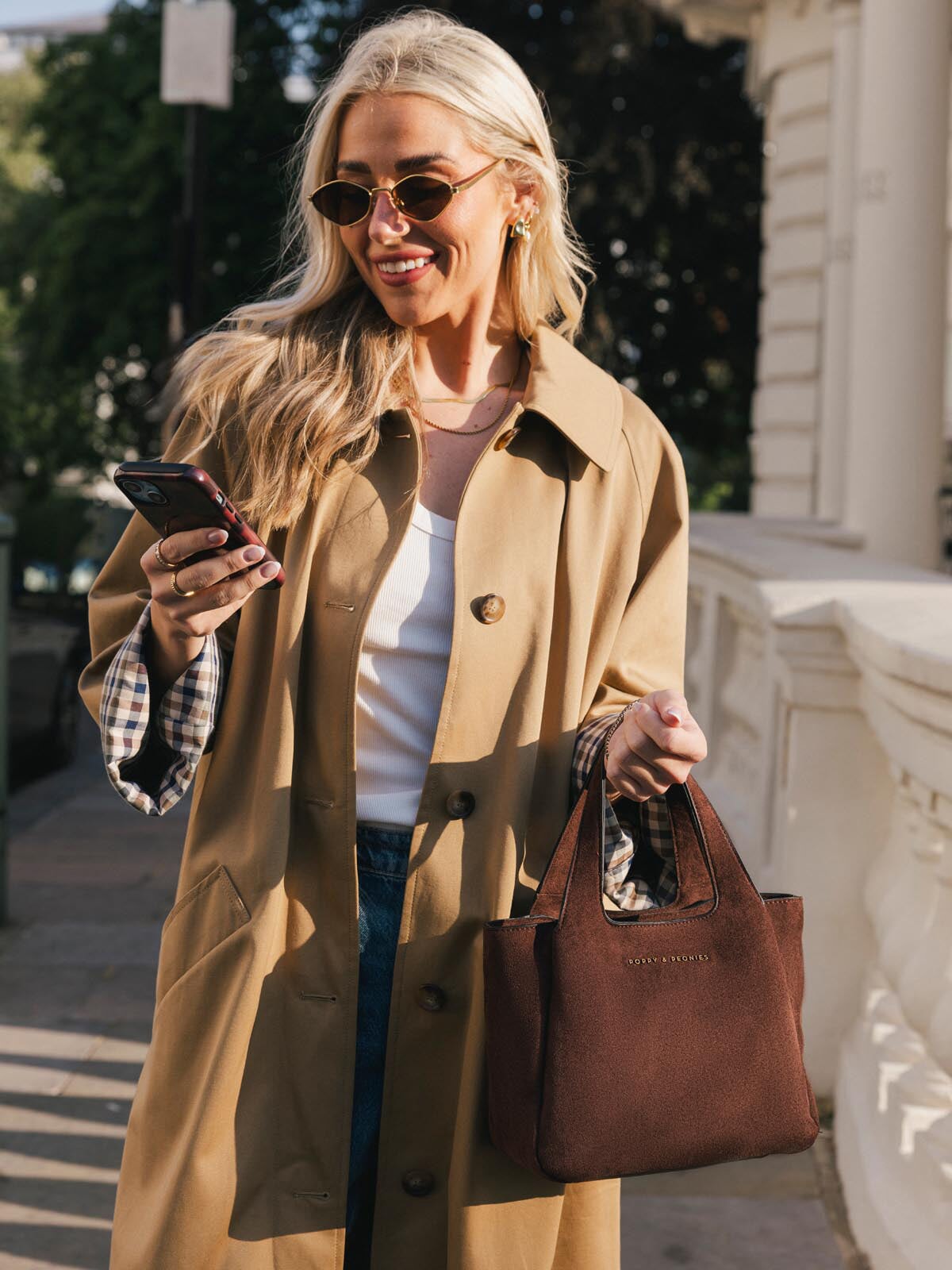 The Pick Me Up Tote Espresso Suede