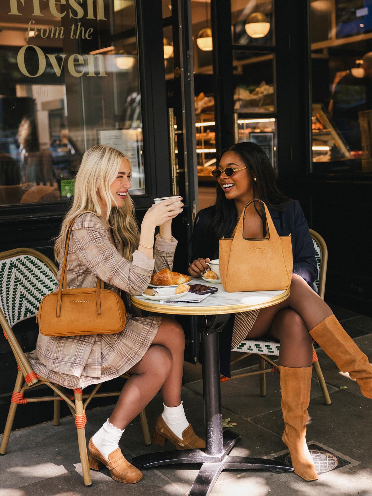 The Friday Satchel Cognac Suede