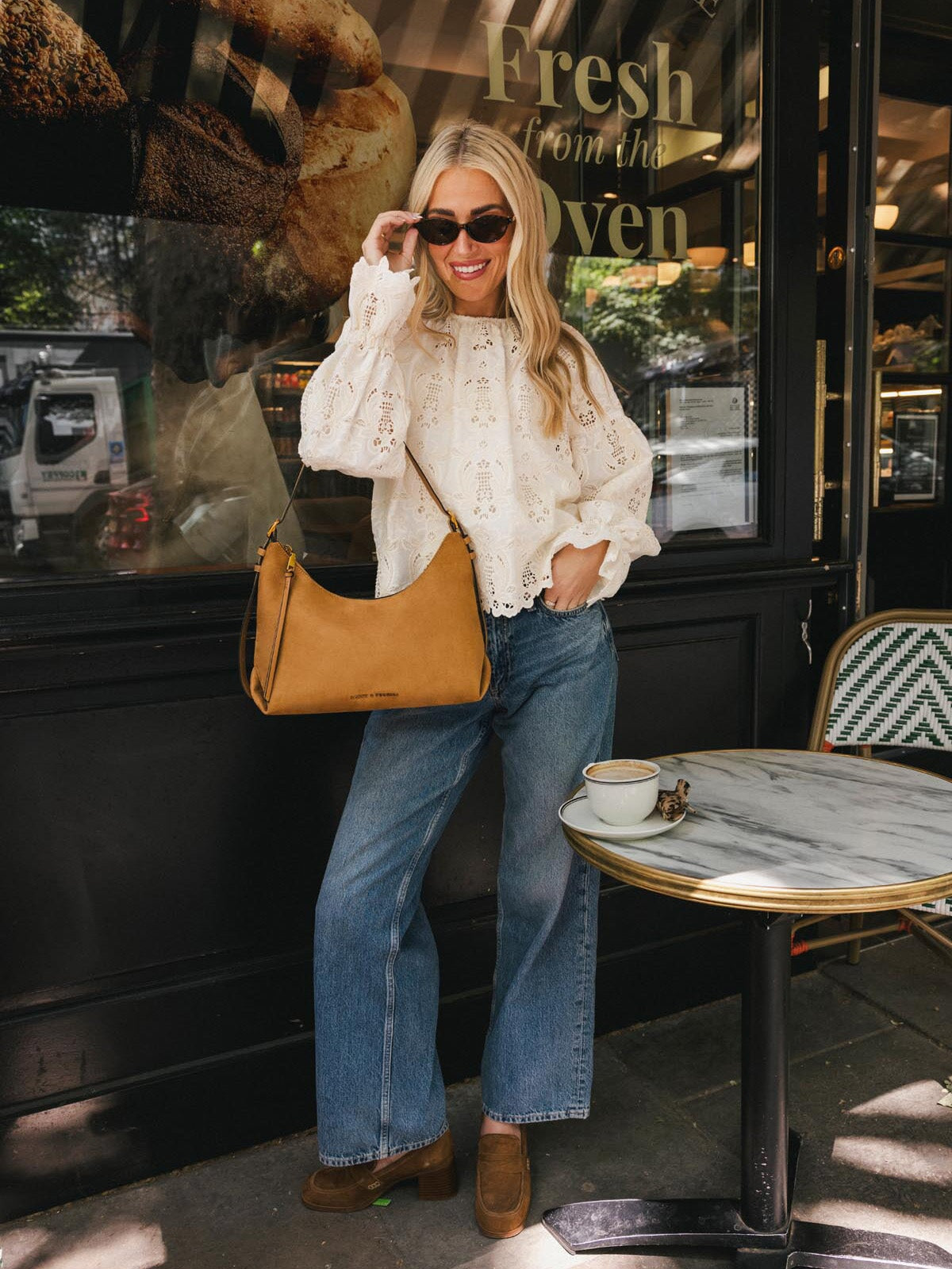 The Sunday Bag Cognac Suede