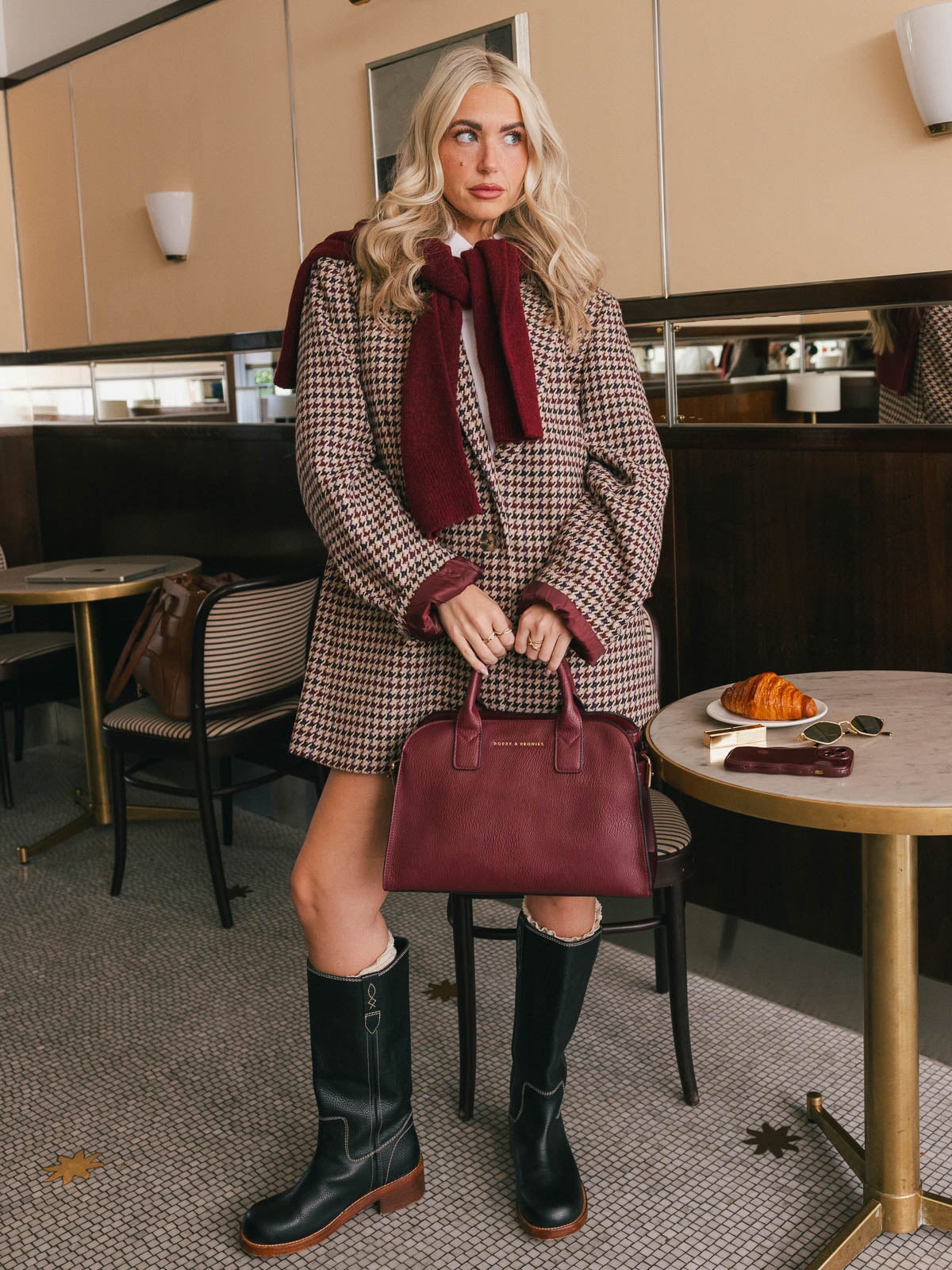 Mini Uptown Tote Berry