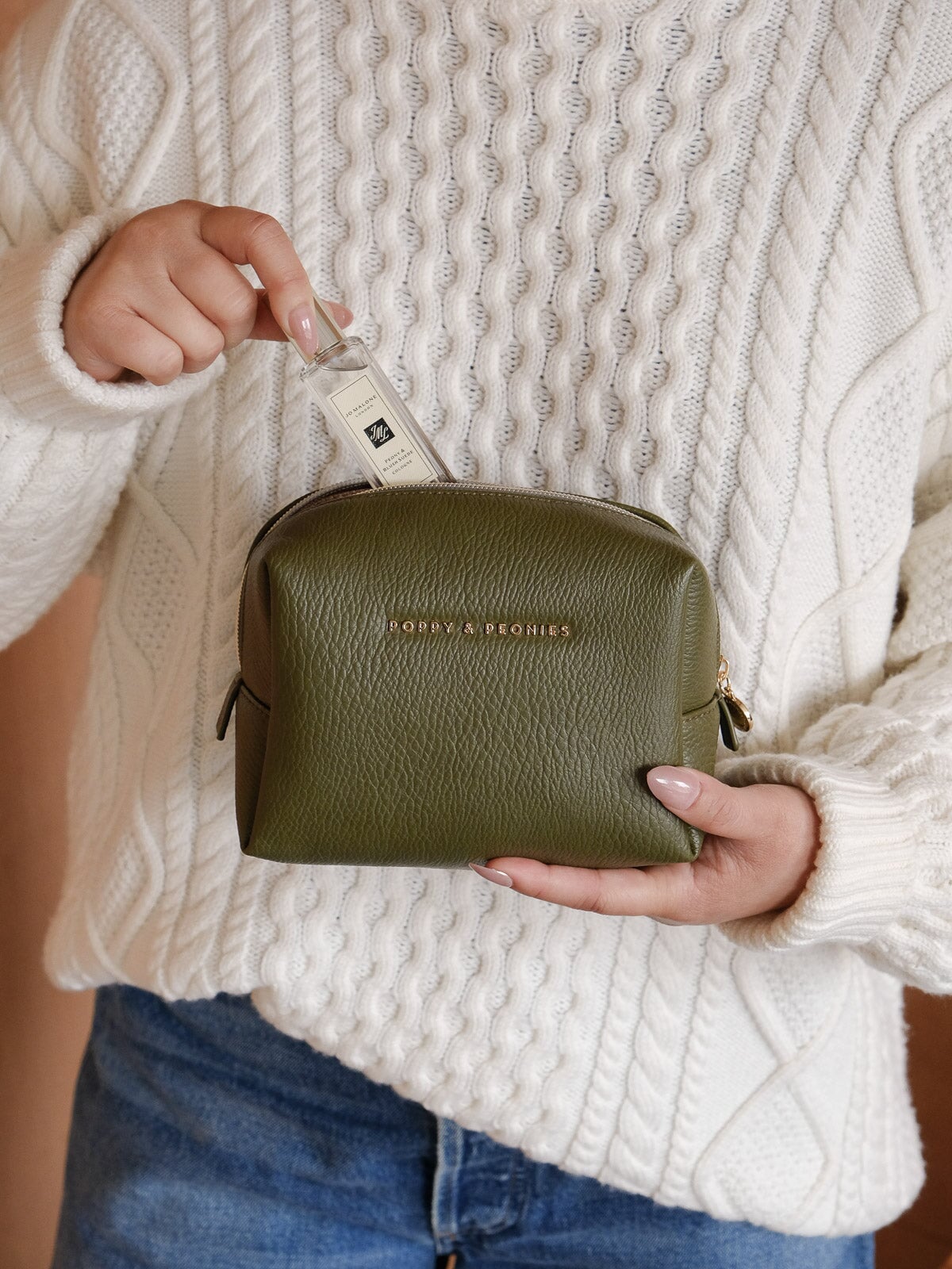 Olive Cosmetic Case