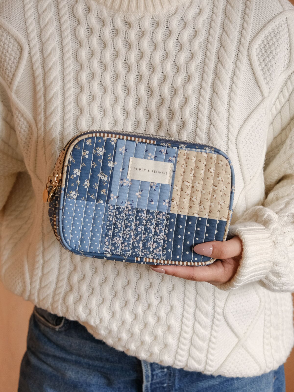 The Split Organizer Navy Patchwork