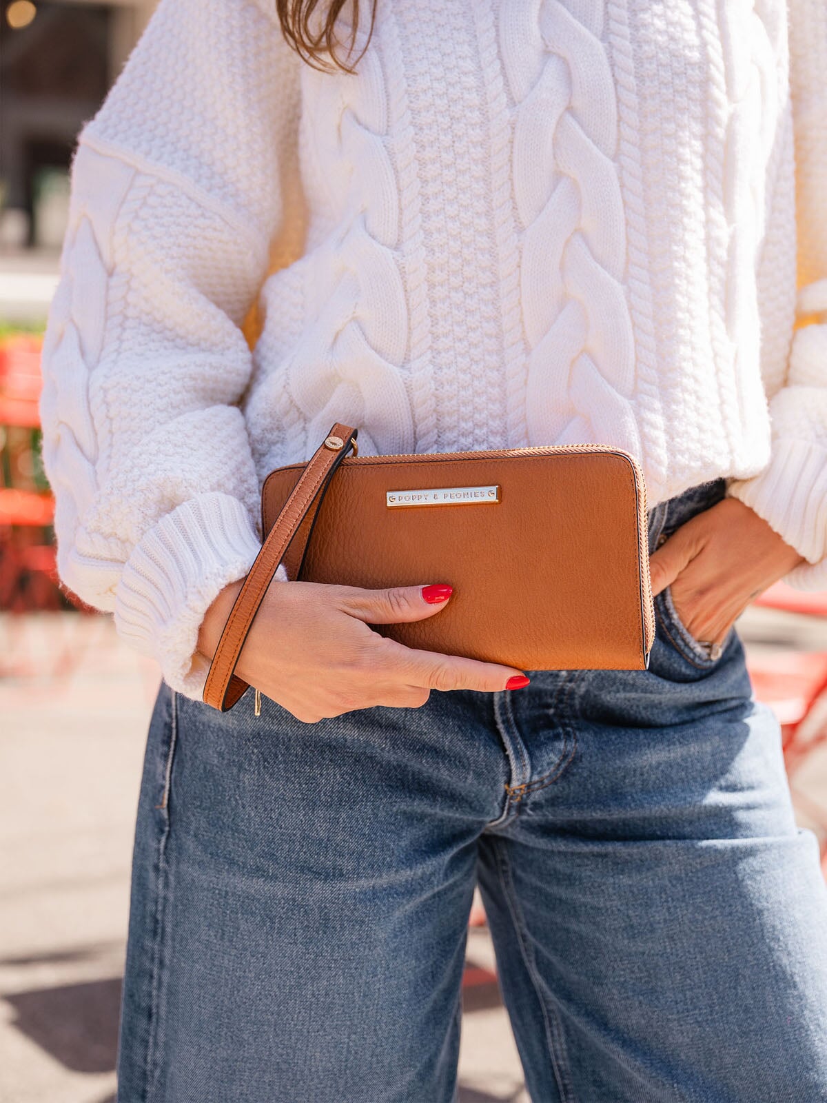 ESSENTIAL WALLET cognac