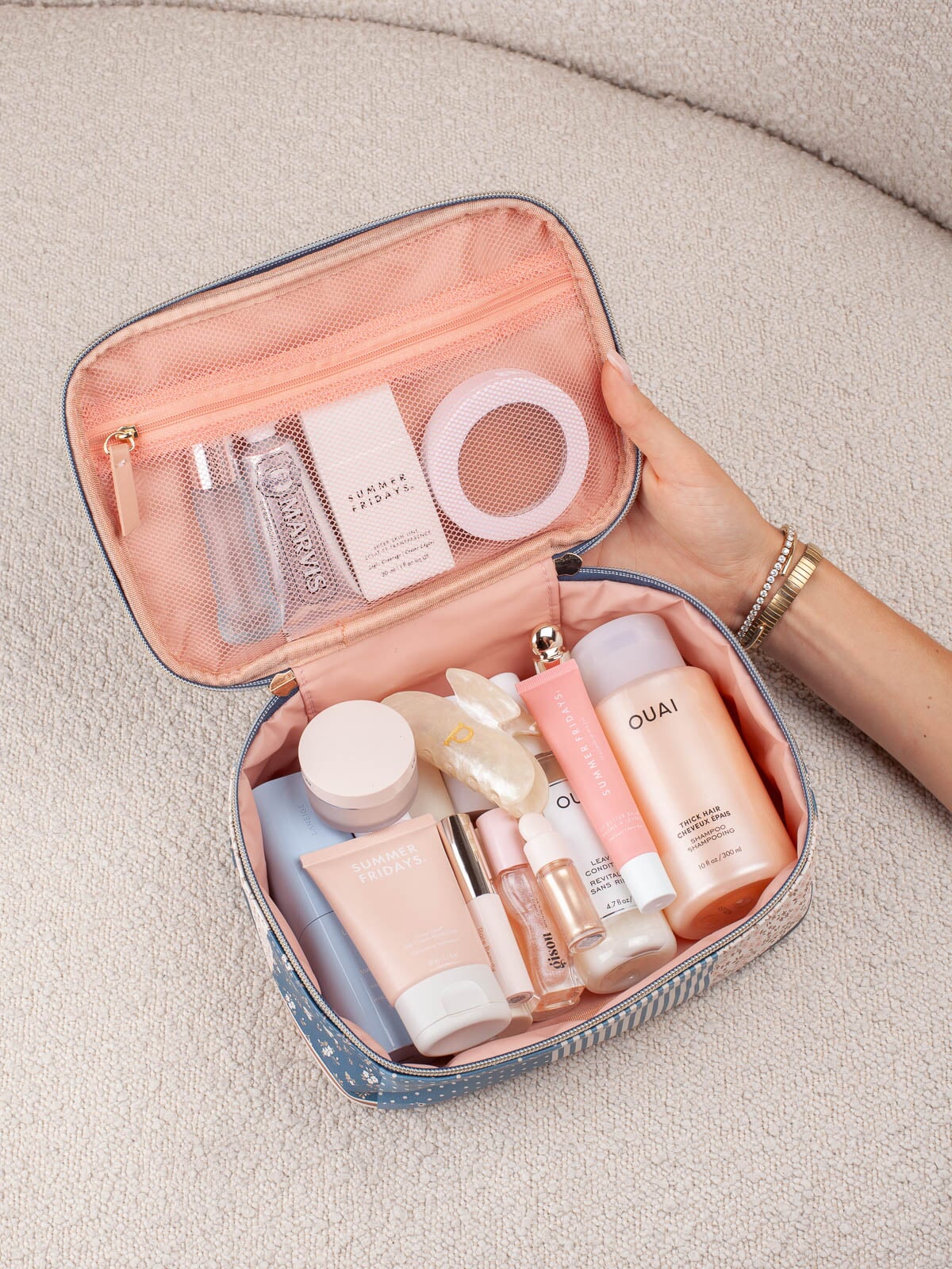 Getaway Cosmetic Set Navy Patchwork