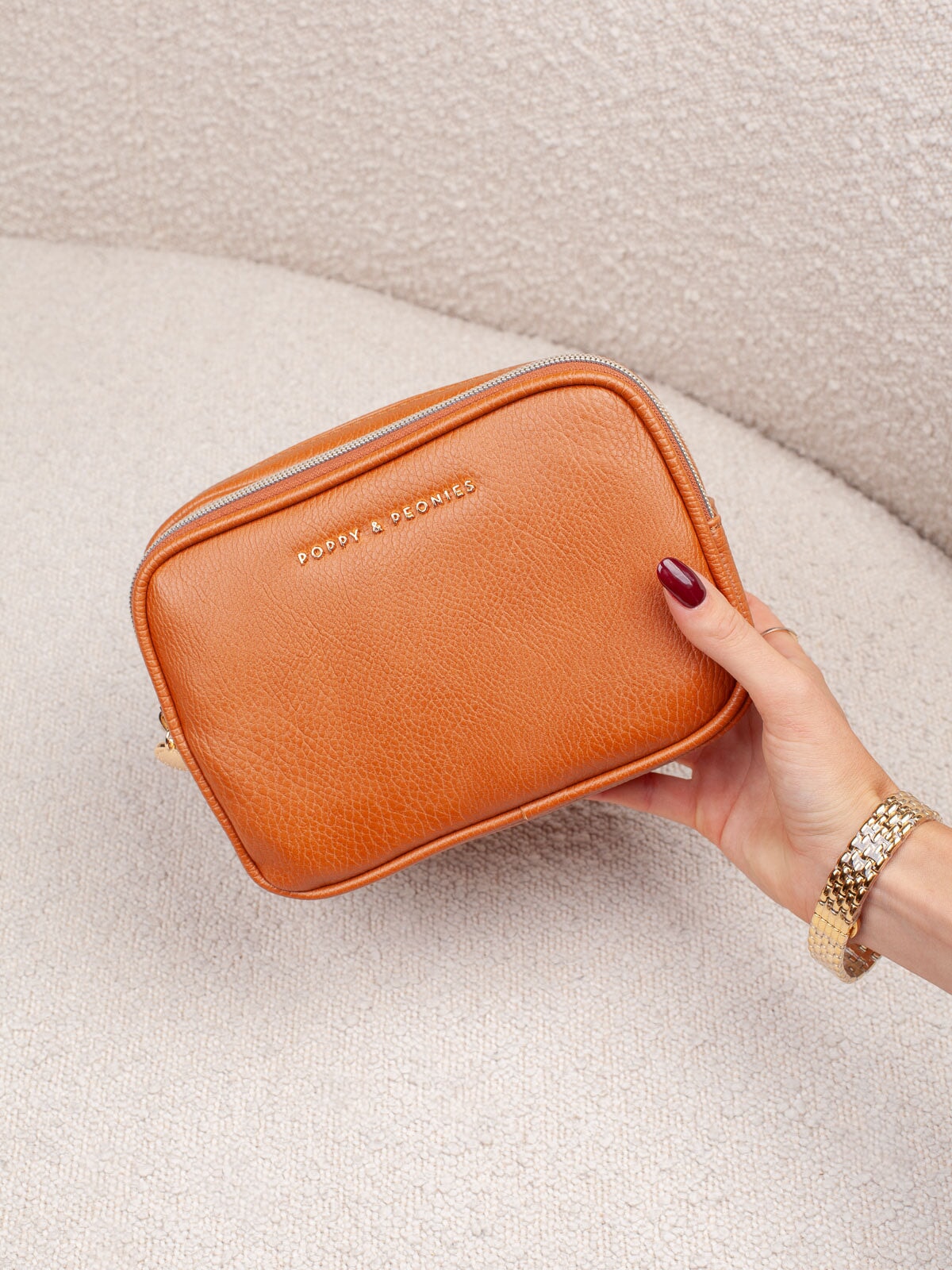 The Split Organizer Cognac