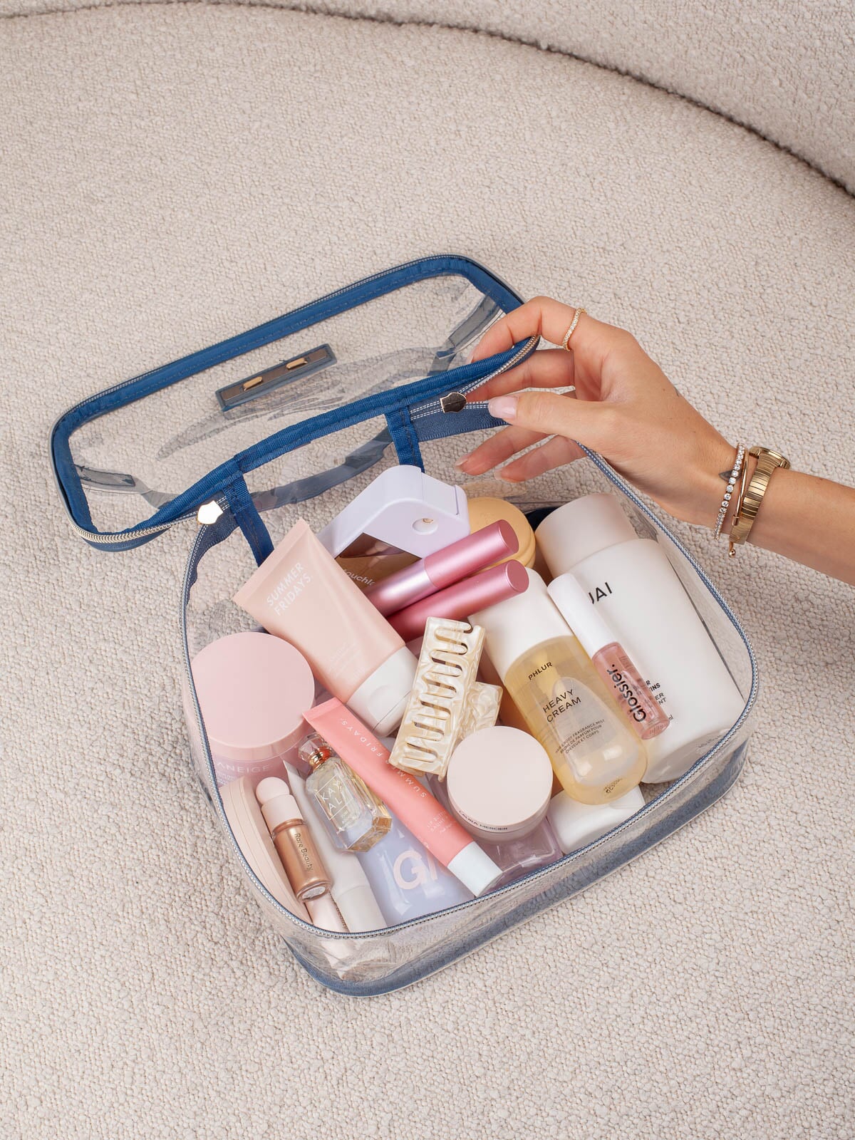 Getaway Cosmetic Set Navy Patchwork