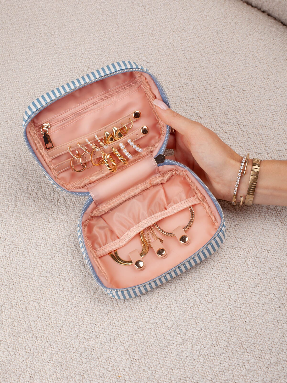 Getaway Cosmetic Set Navy Patchwork
