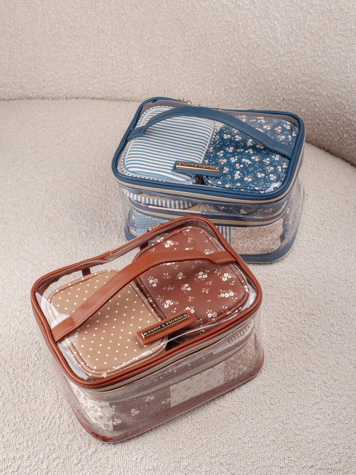 Getaway Cosmetic Set Navy Patchwork