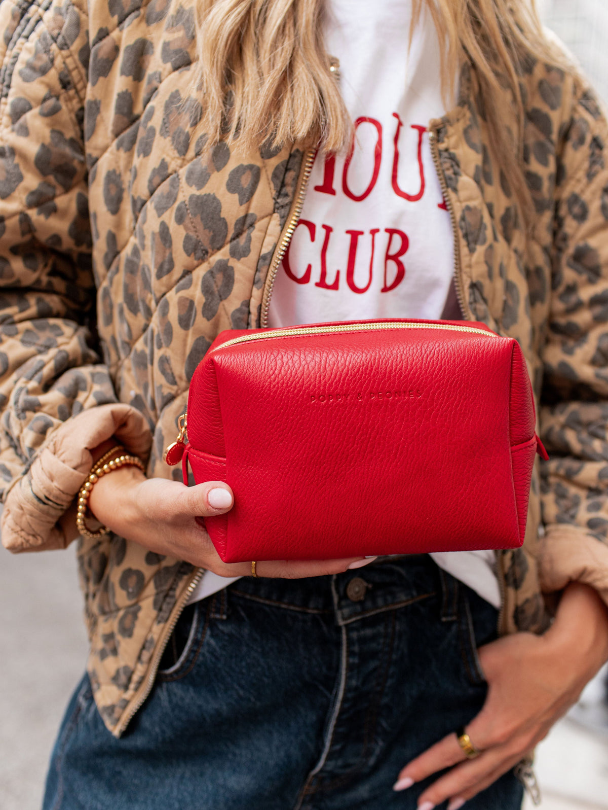 Red Cosmetic Case
