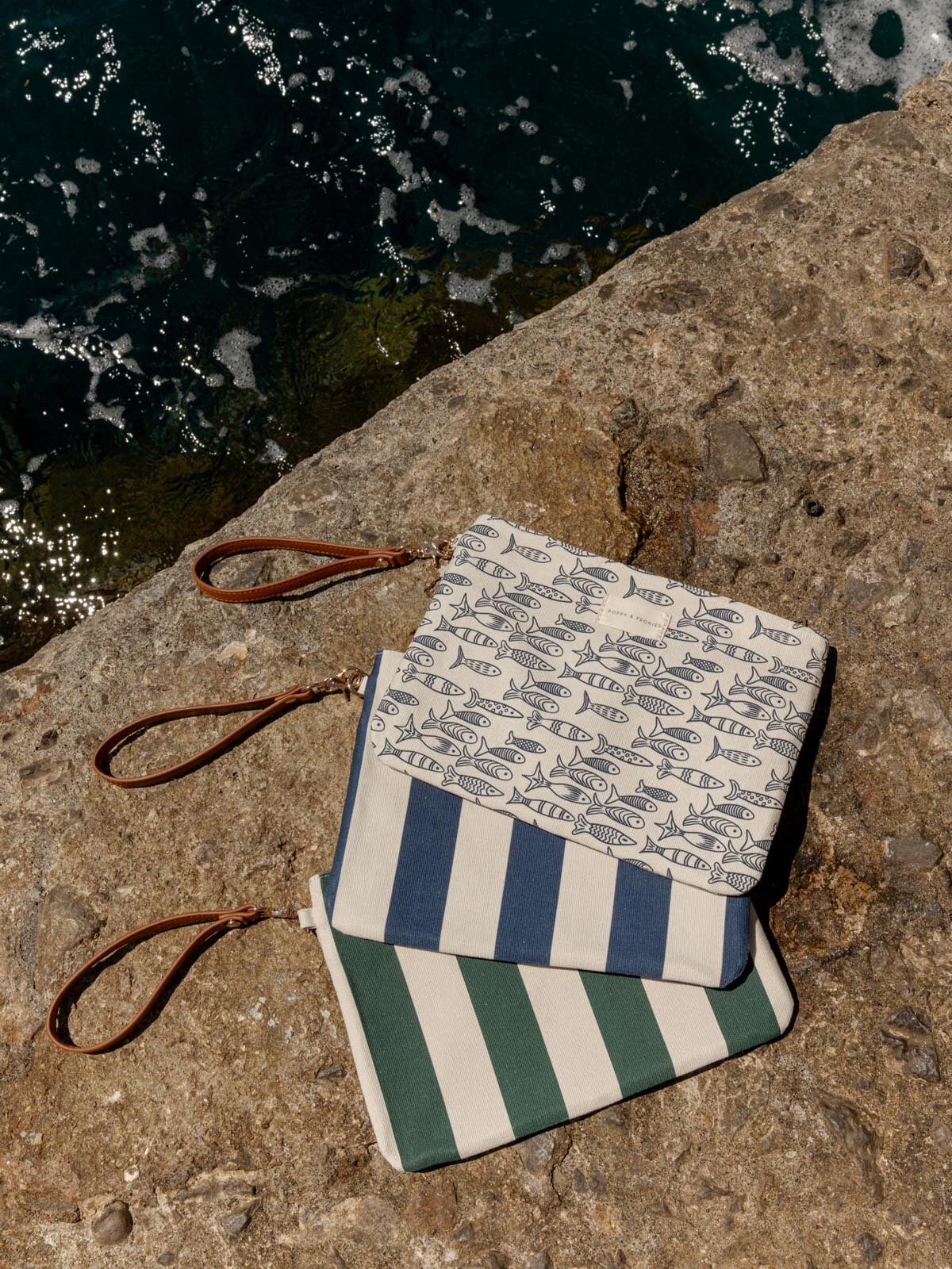 Keep Me Dry Wet Bag Navy Stripe