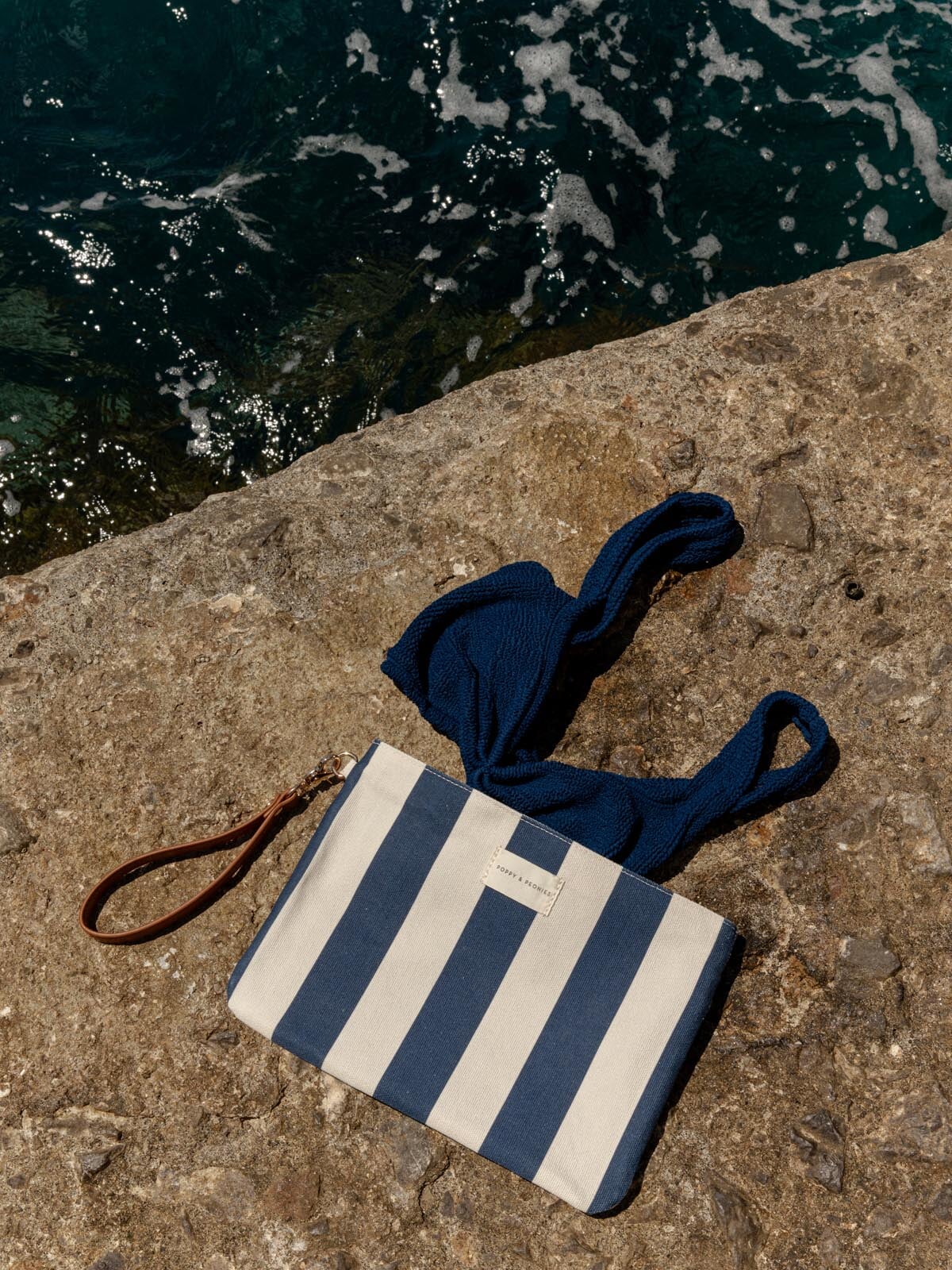 Keep Me Dry Wet Bag Navy Stripe