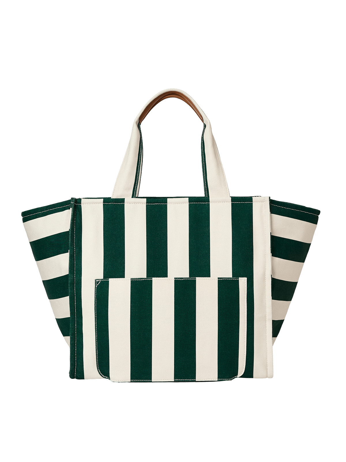 Seaside Tote Green Stripe
