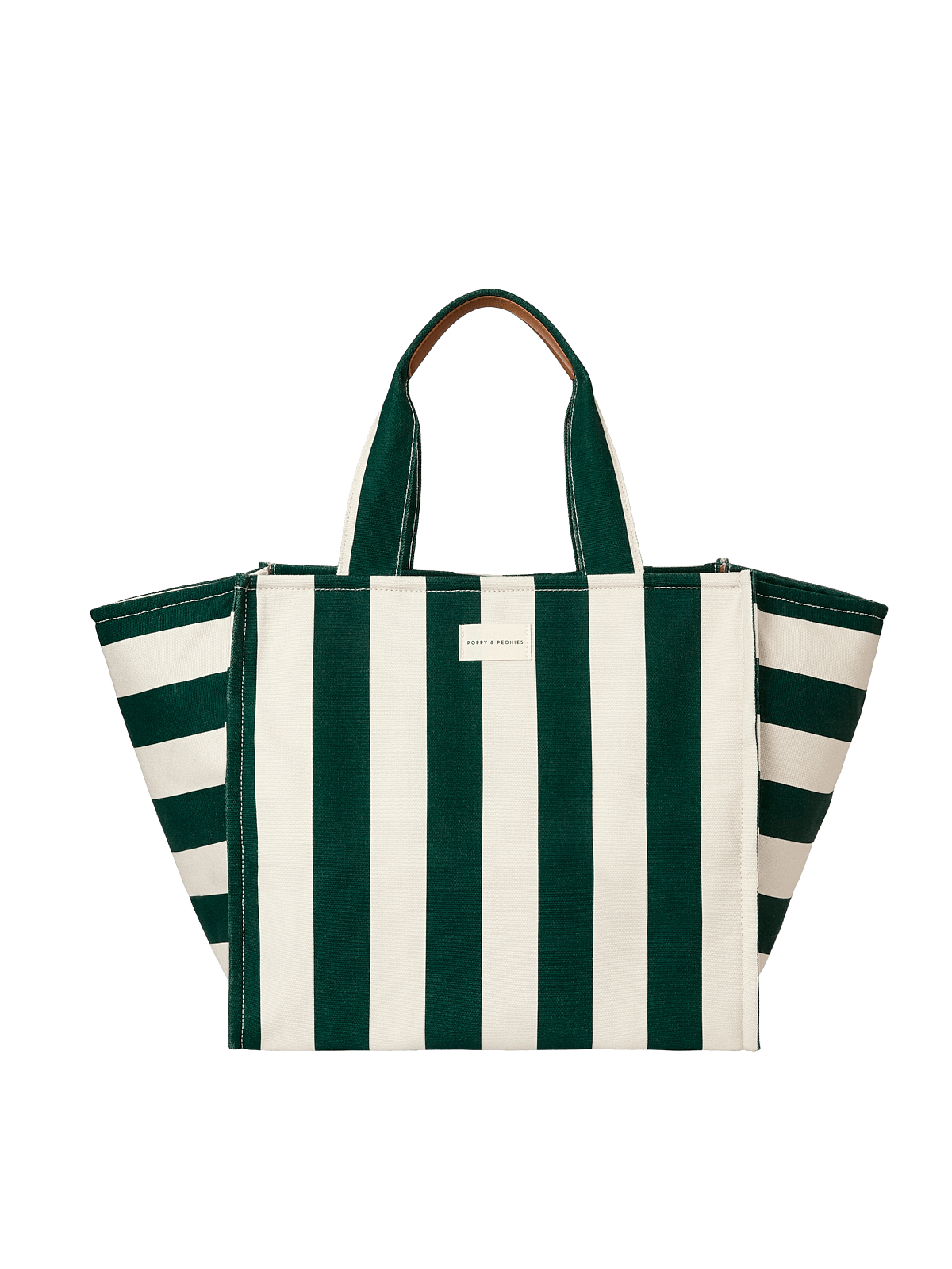 Seaside Tote Green Stripe