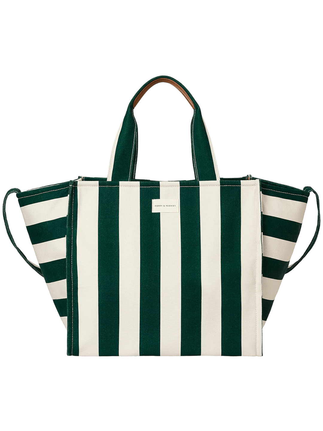 Seaside Tote Green Stripe