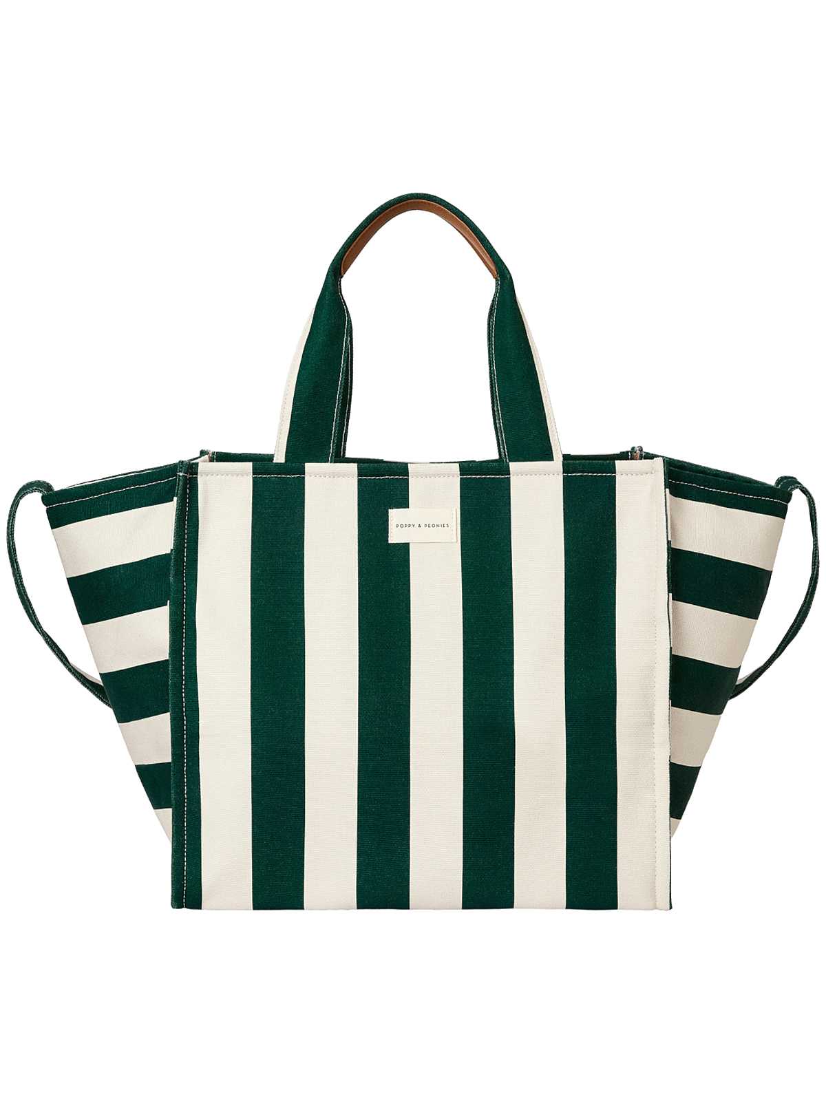Seaside Tote Green Stripe