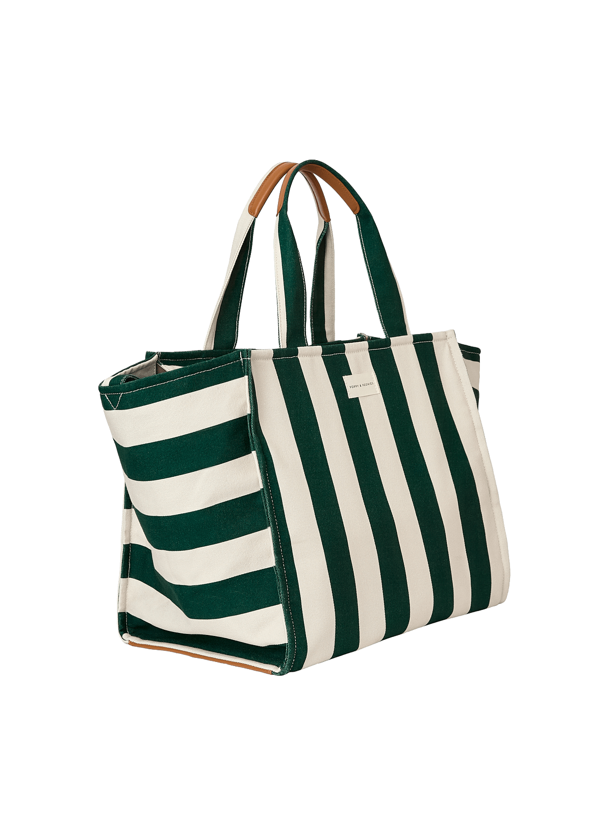 Seaside Tote Green Stripe