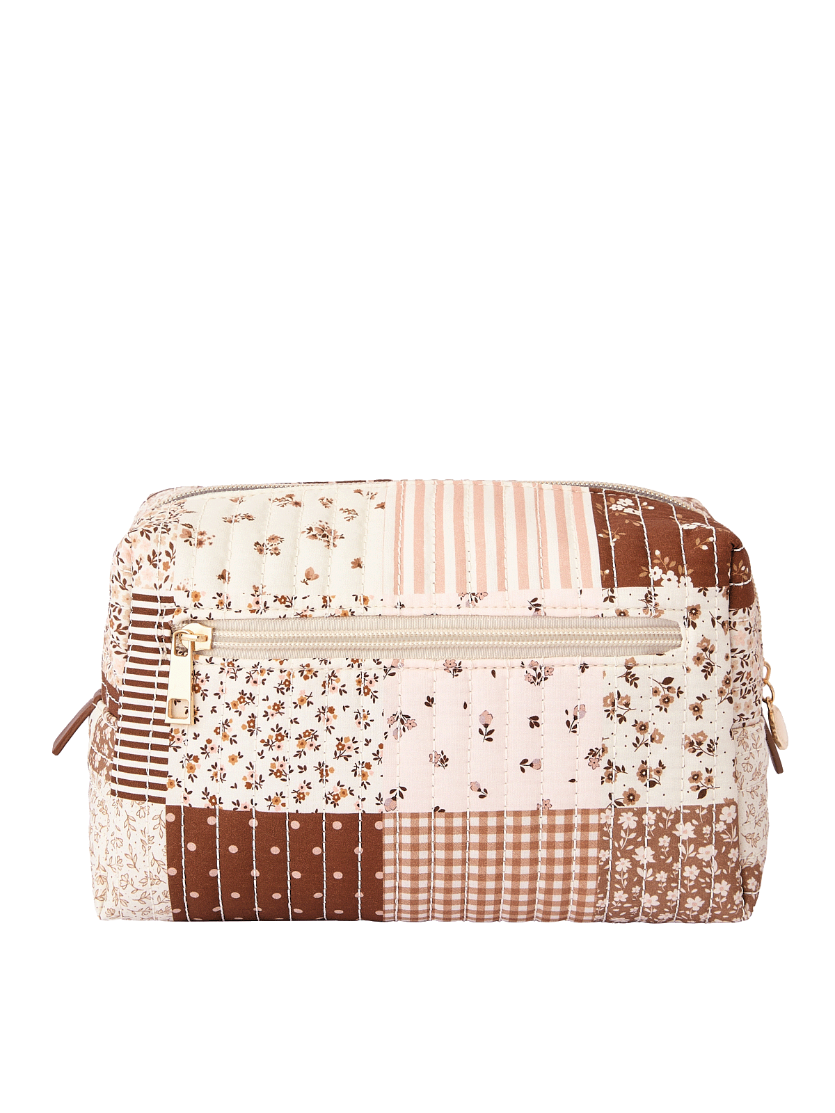 Cosmetic Trio Brown Patchwork