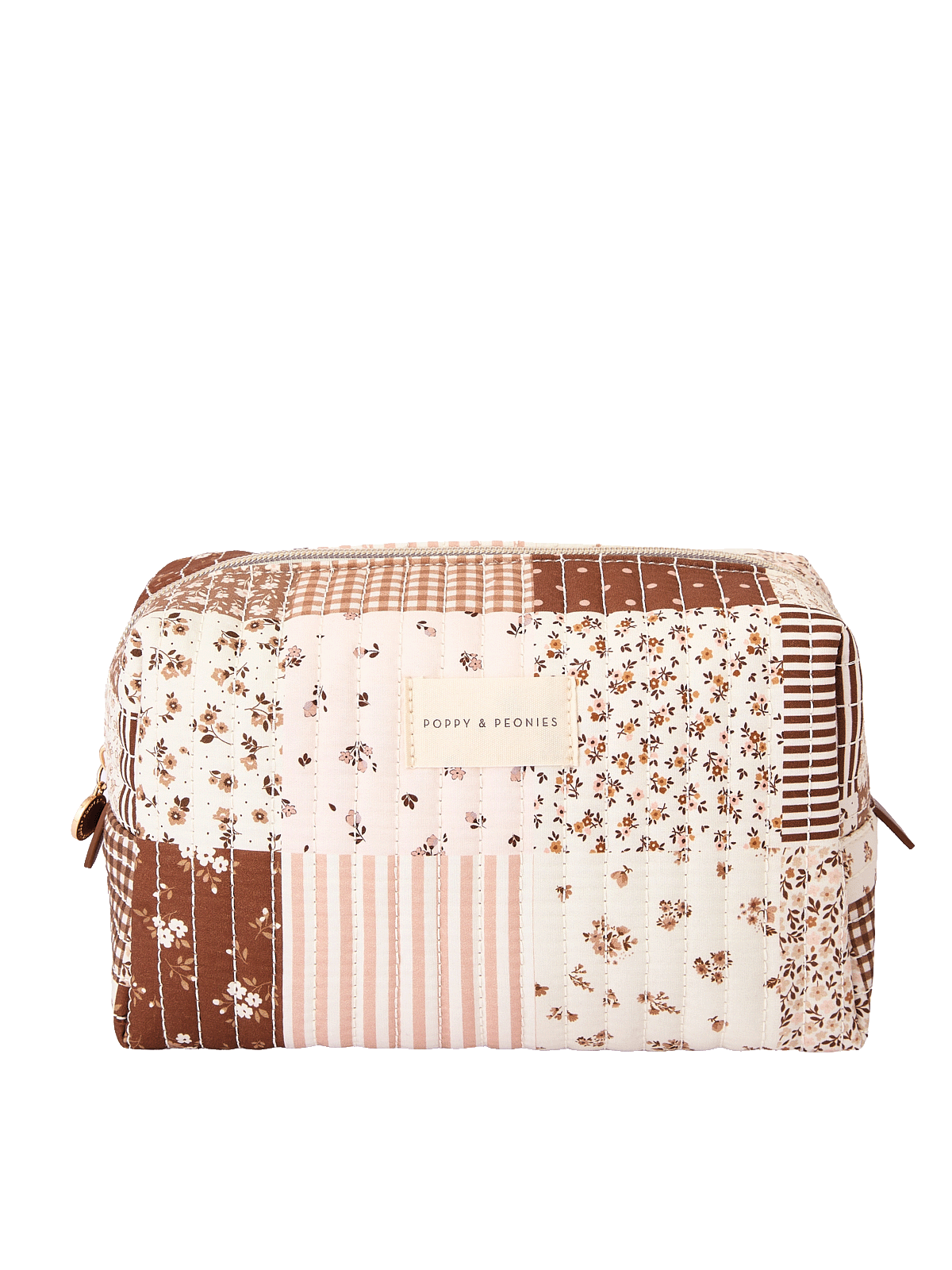 Cosmetic Trio Brown Patchwork