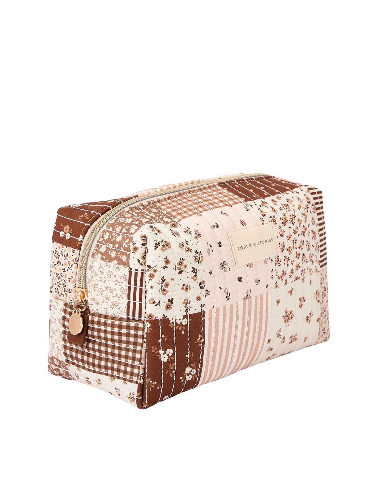 Cosmetic Trio Brown Patchwork