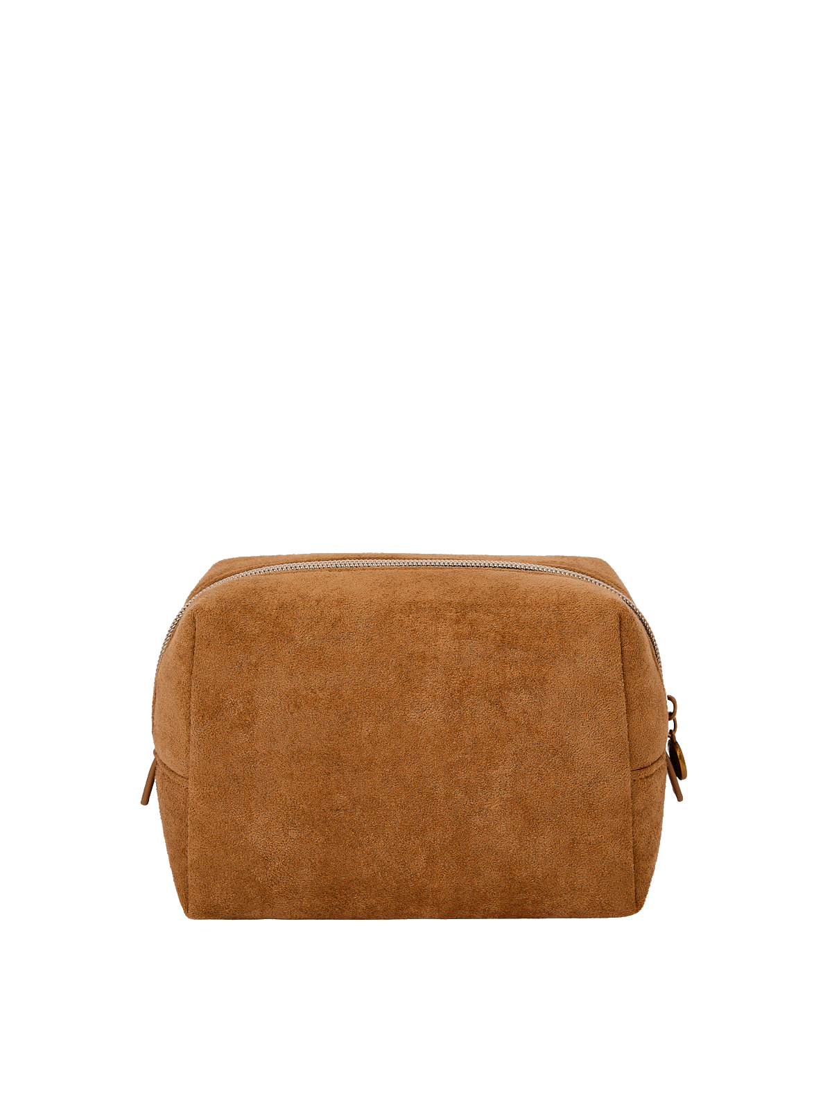 Cognac Suede Cosmetic Case