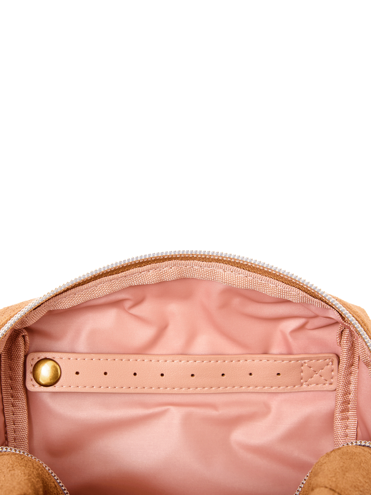Cognac Suede Cosmetic Case