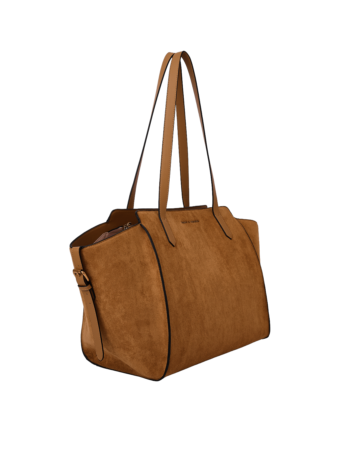 Avenue Tote Cognac Suede