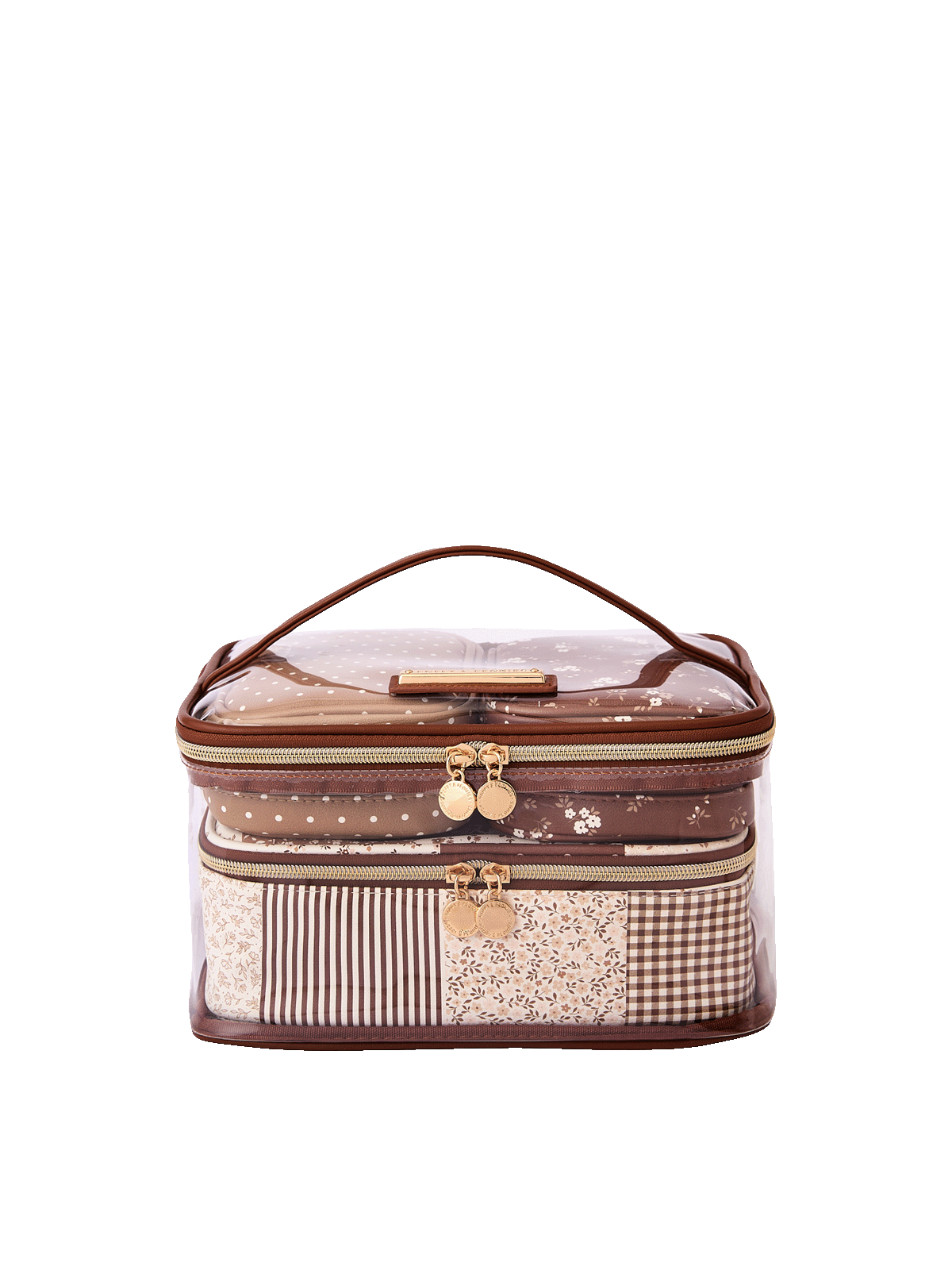 Getaway Cosmetic Set Brown Patchwork