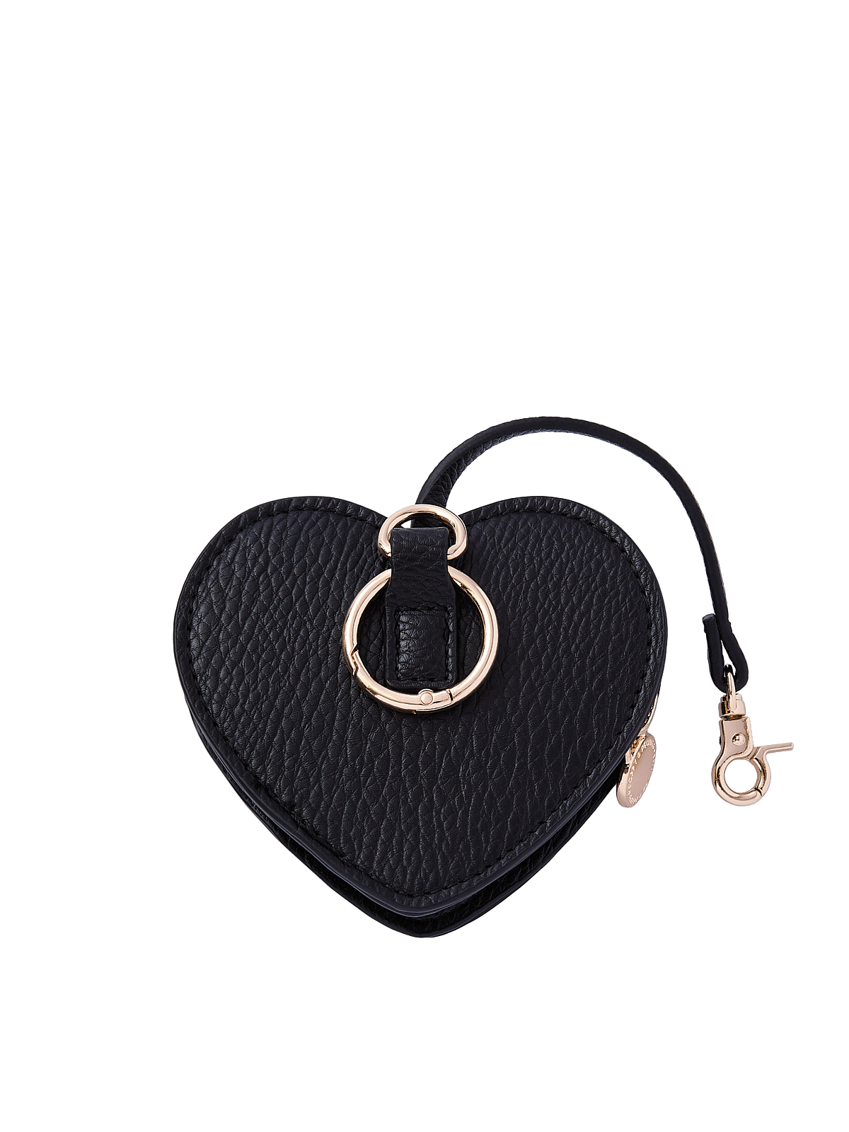 Black Heart Bag Charm