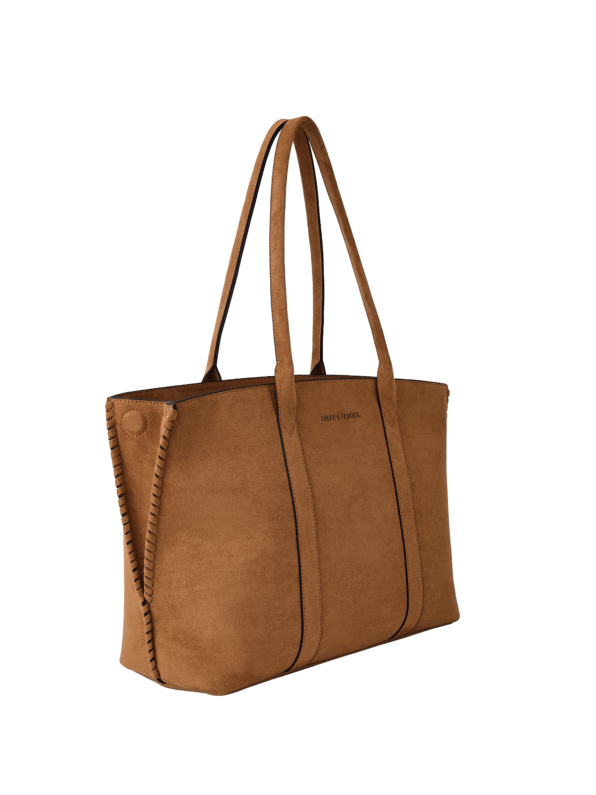 The Meadow Tote Cognac Suede