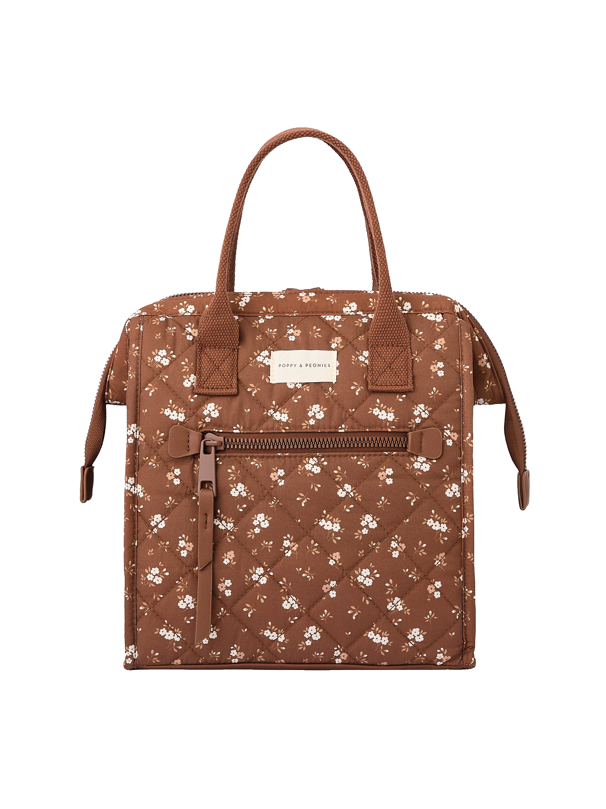 The Lunch Bag Brown Floral
