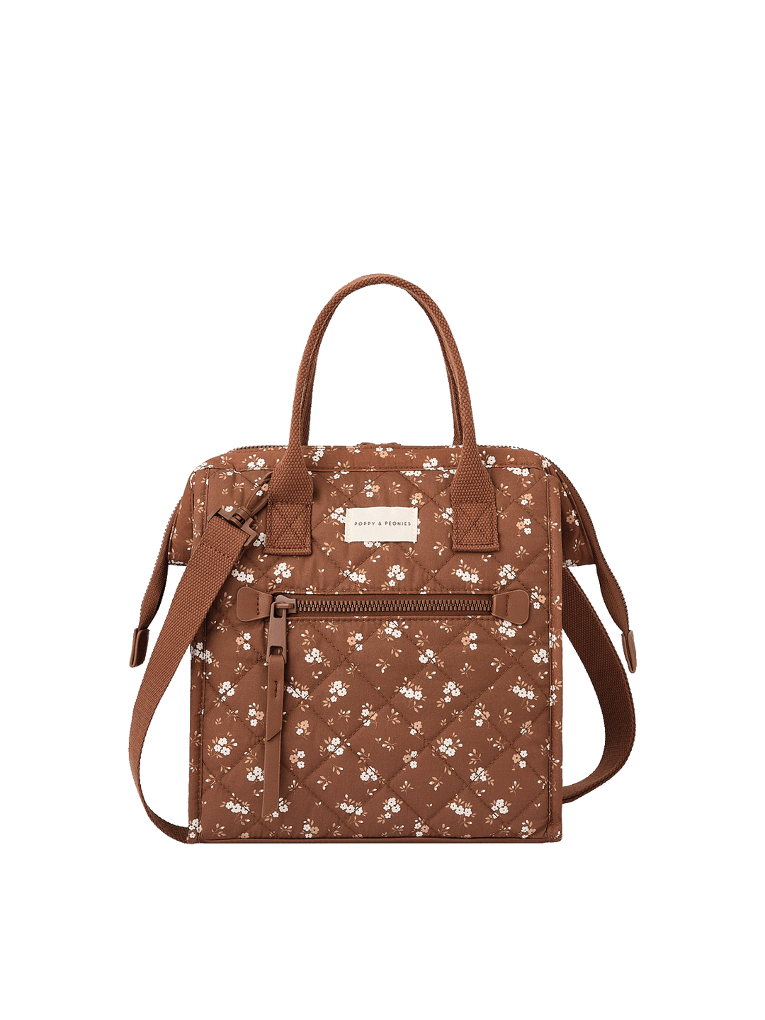 The Lunch Bag Brown Floral