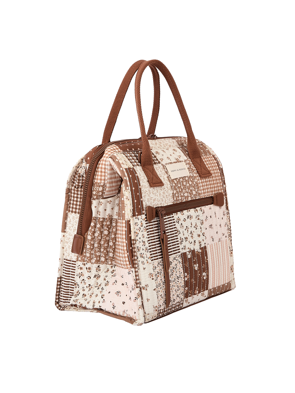 The Lunch Bag Brown Patchwork