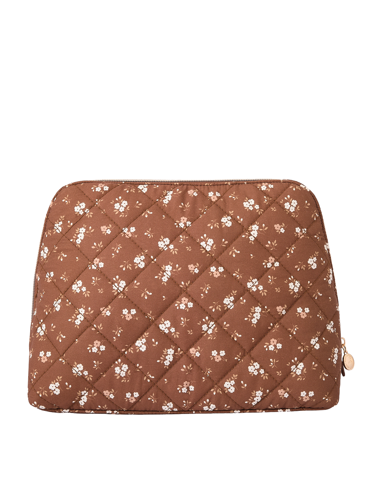 Sitting Pretty Cosmetic Case Brown Floral