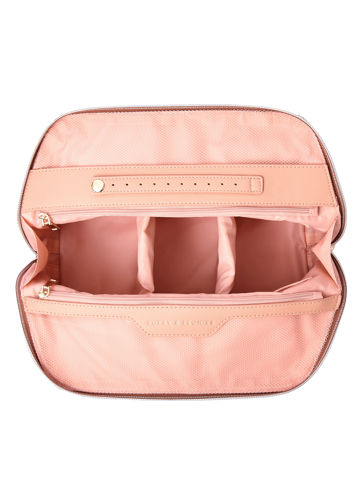 Sitting Pretty Cosmetic Case Brown Floral