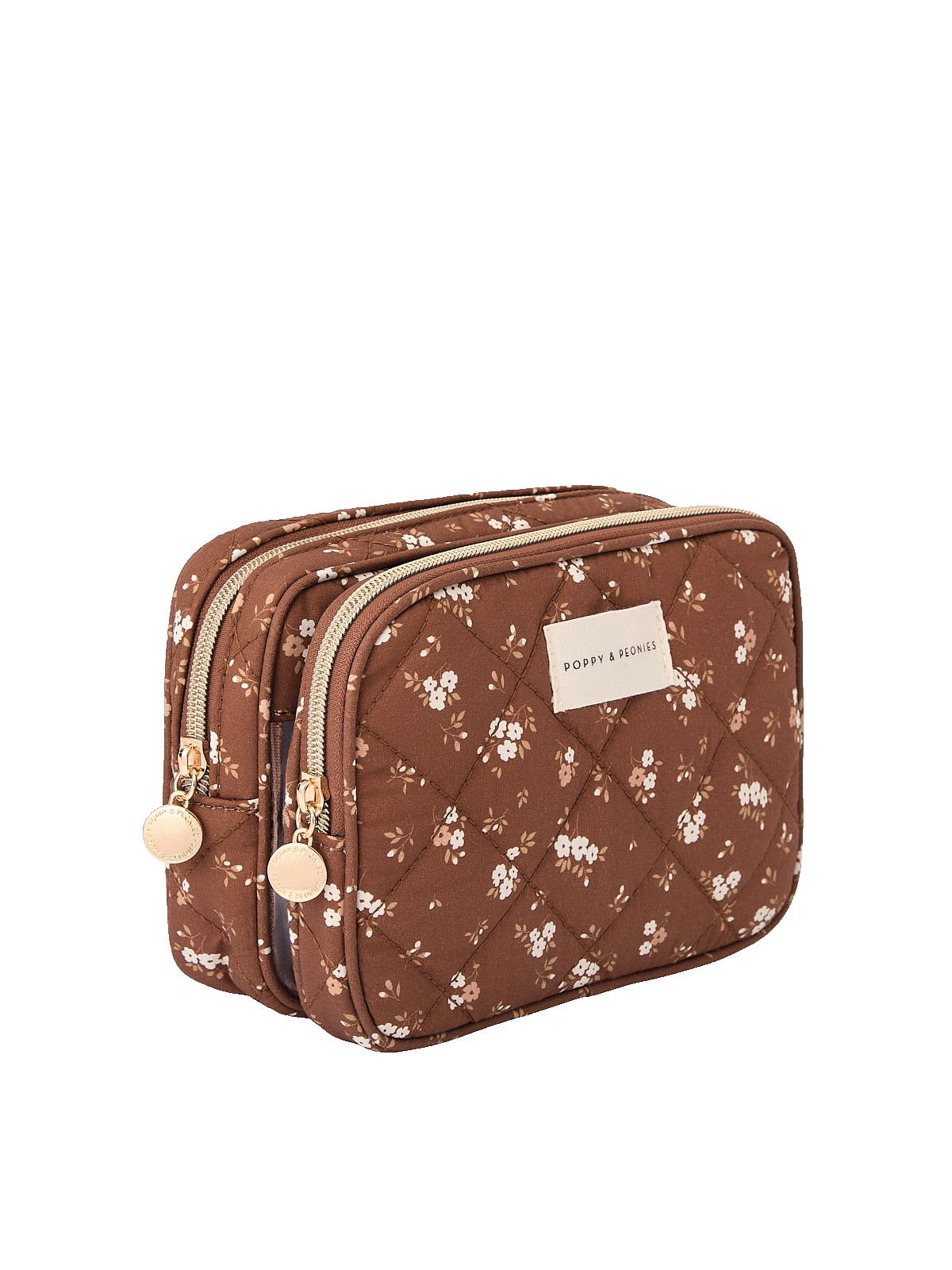 The Split Organizer Brown Floral