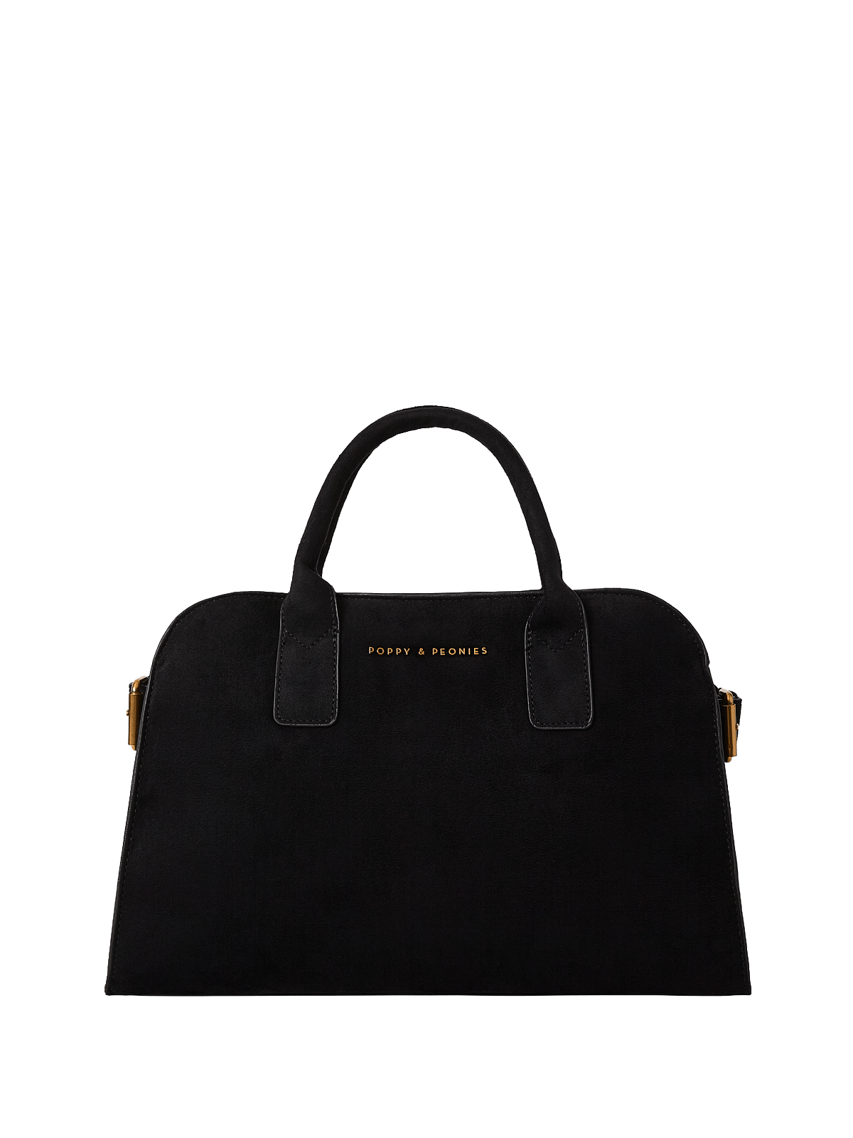Mini Uptown Tote Black Suede