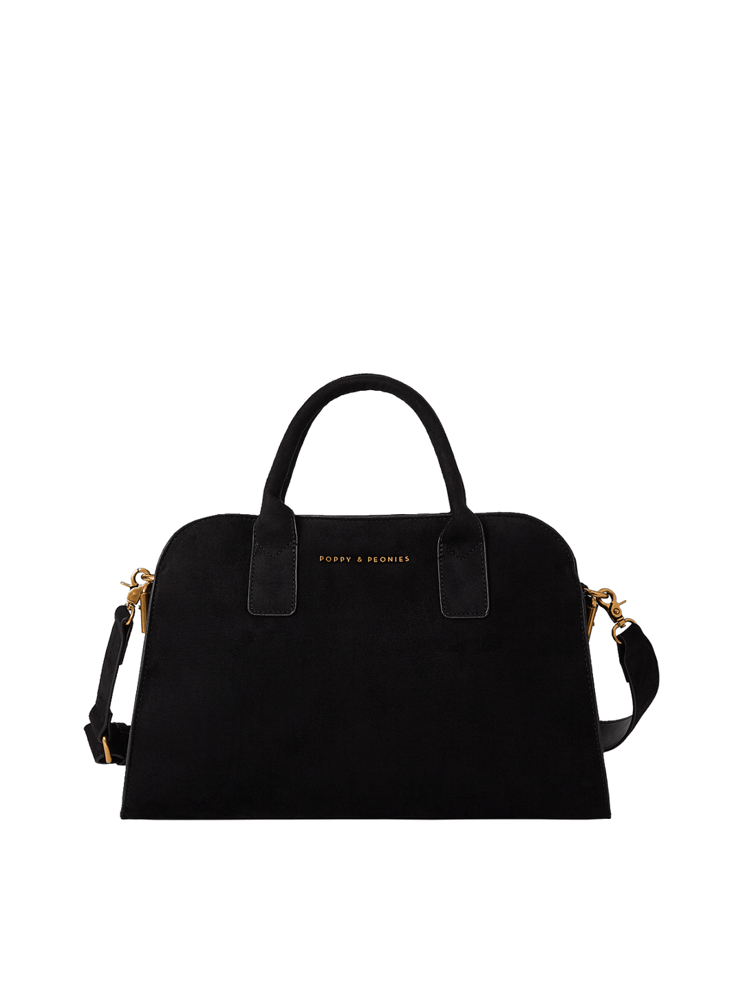 Mini Uptown Tote Black Suede
