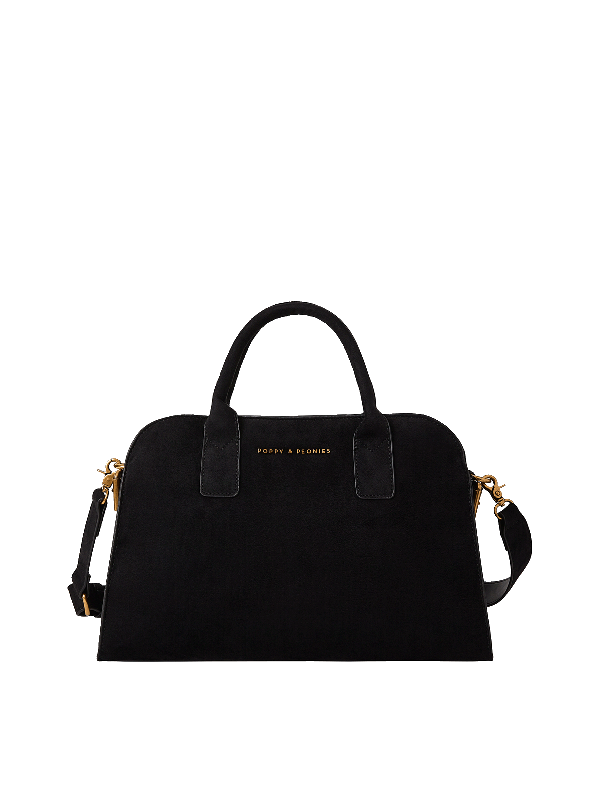 Mini Uptown Tote Black Suede